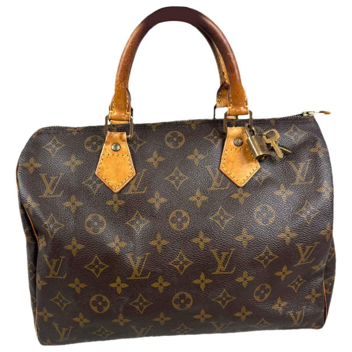 Speedy leather bowling bag