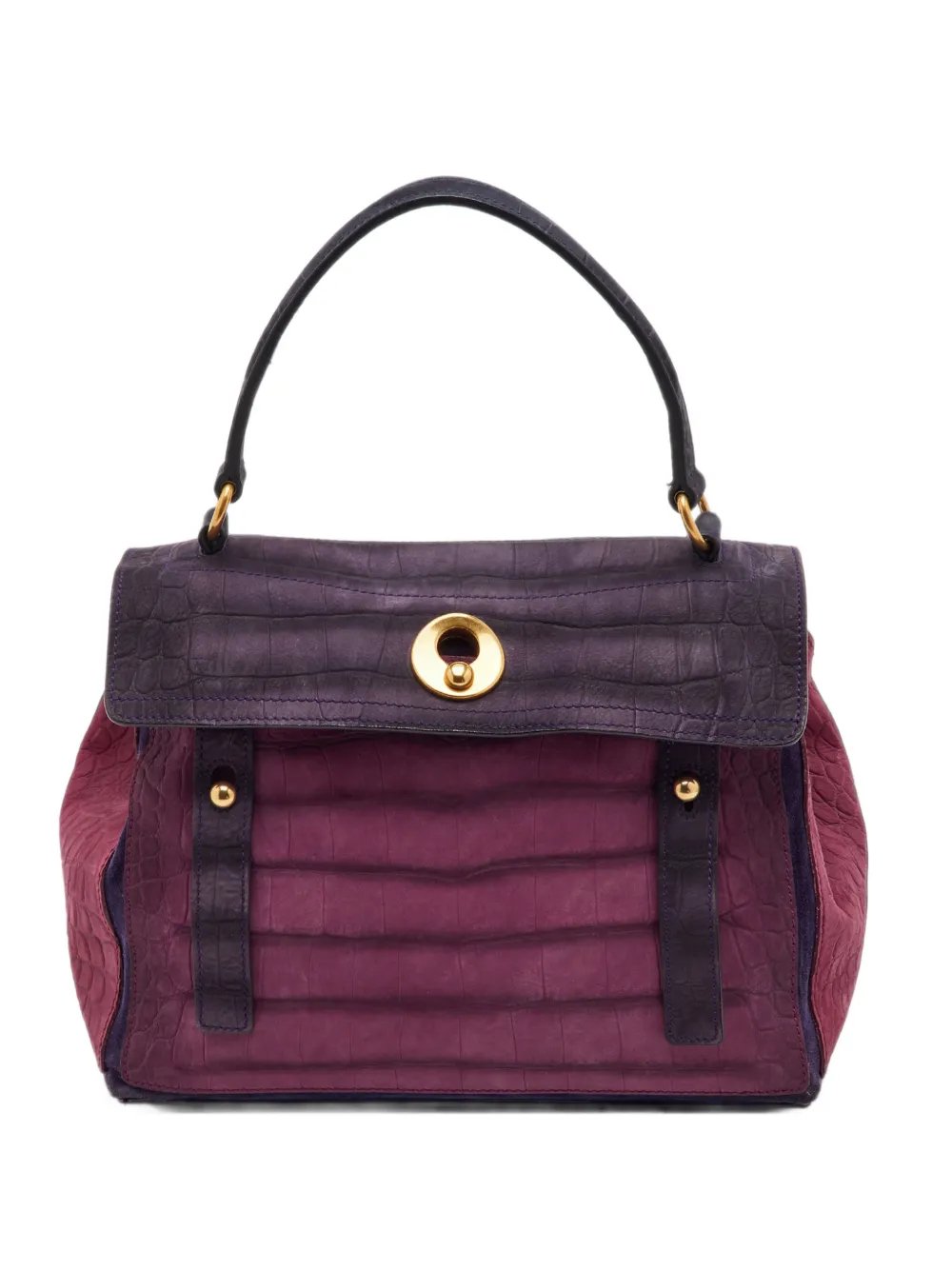 Saint Laurent Muse Two croc-embossed shoulder bag