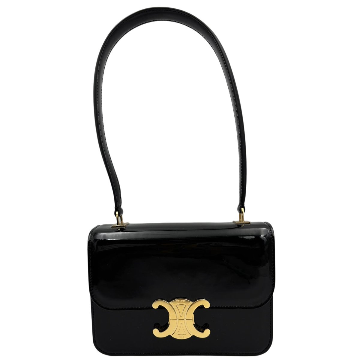 Patent leather handbag