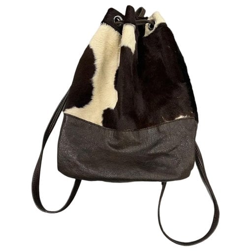 Leather backpack