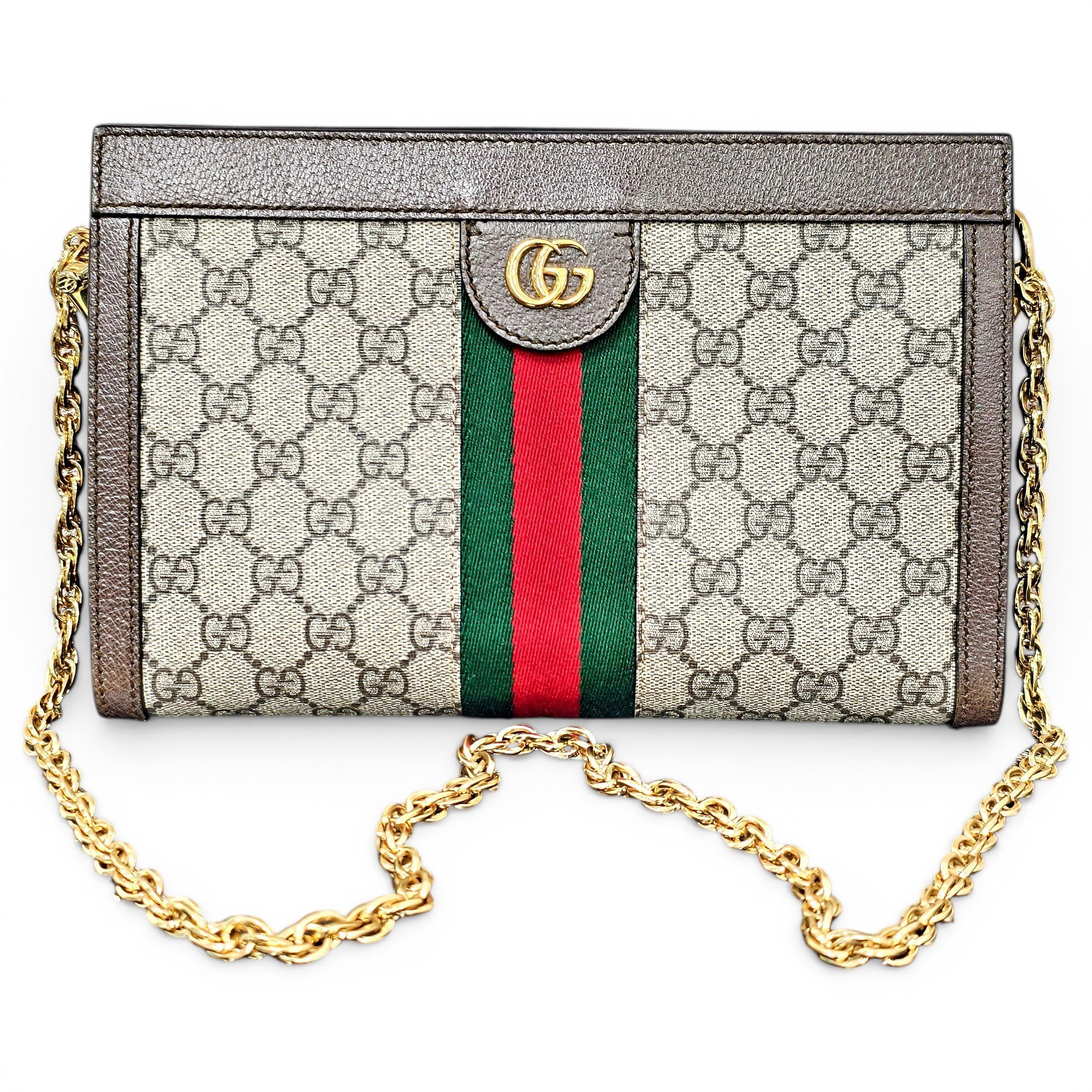 Ophidia Chain cloth crossbody bag