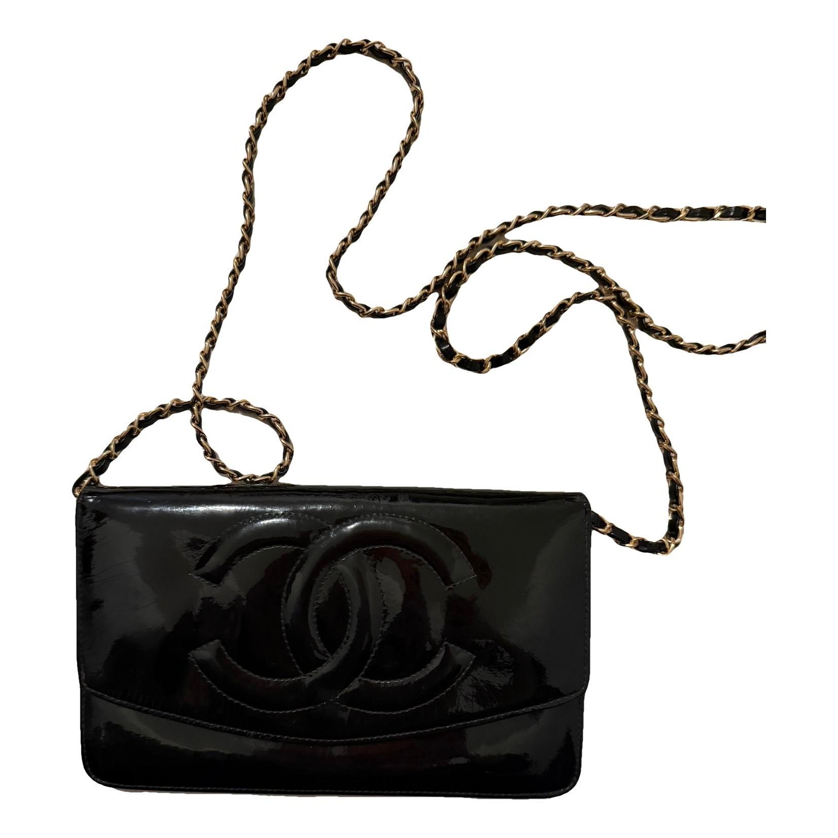 Wallet On Chain Double C leather handbag