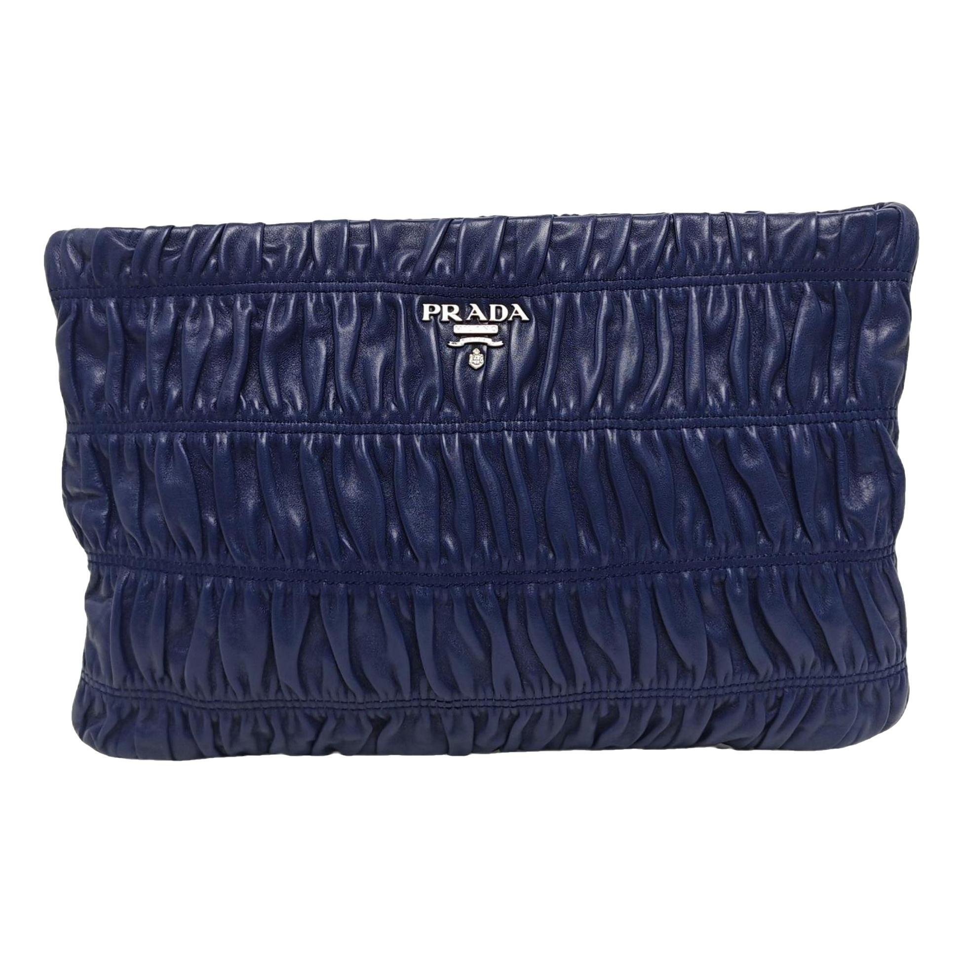 Diagramme leather clutch bag