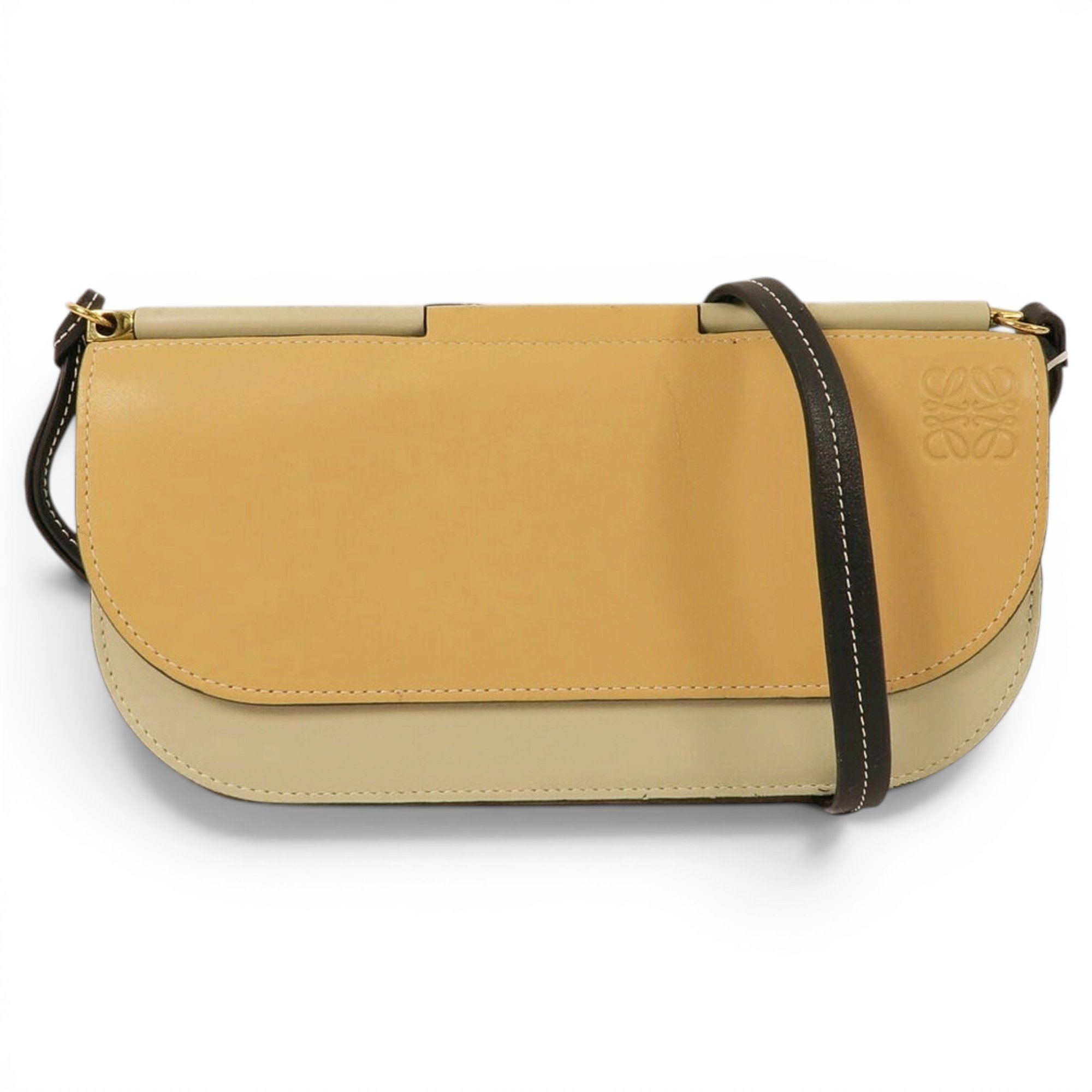Heel leather handbag