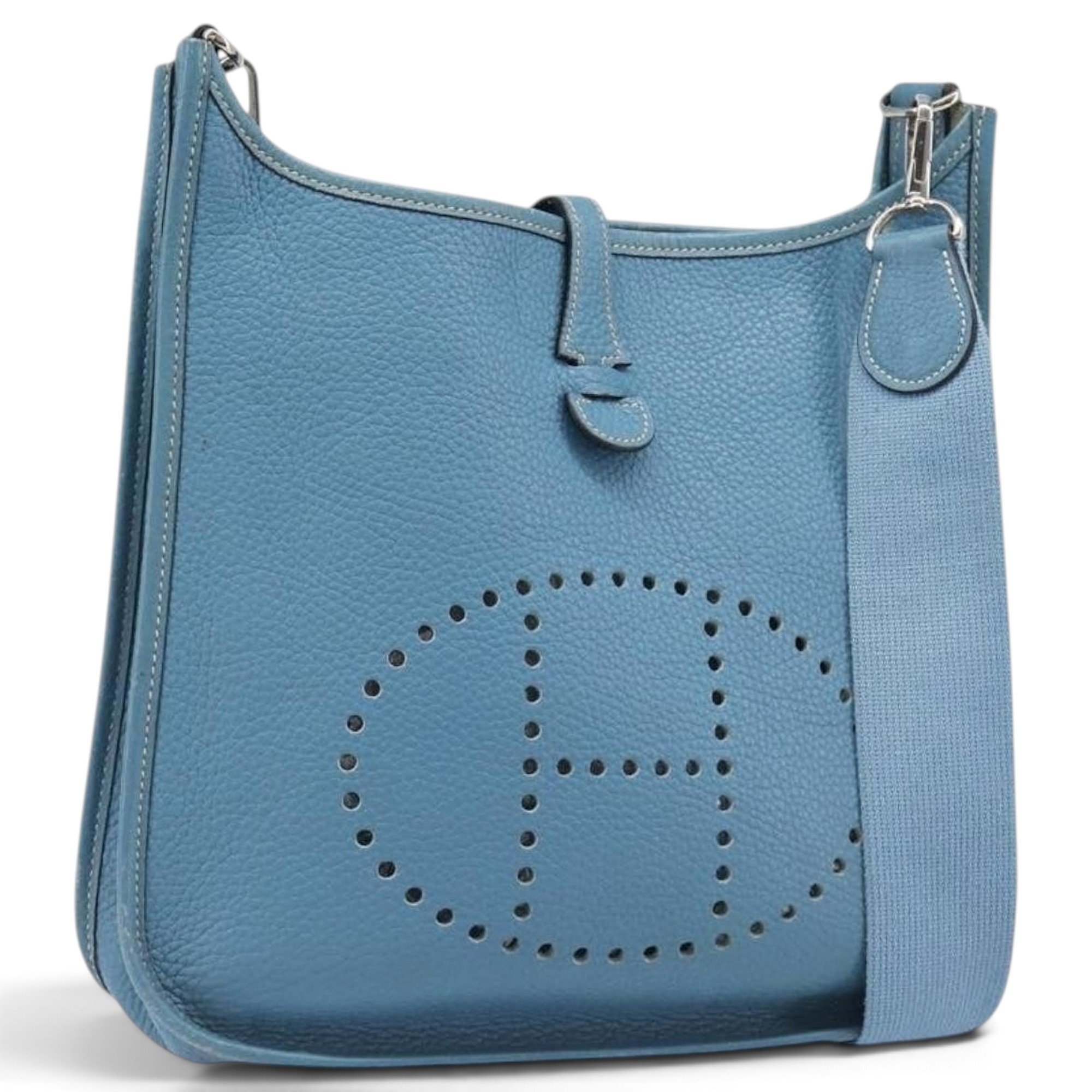 H leather handbag