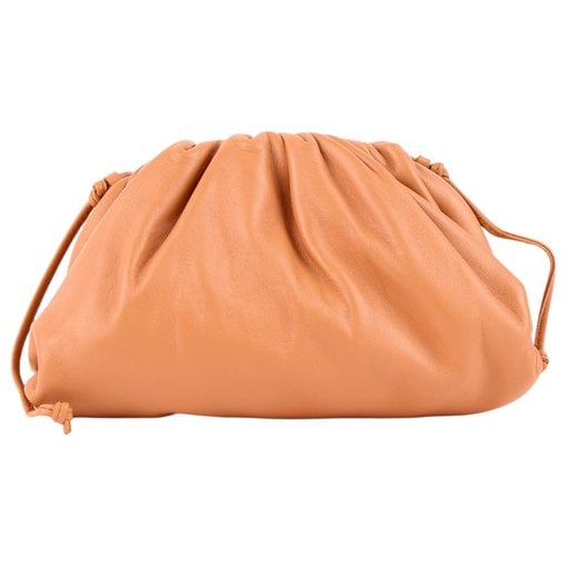 Pouch leather crossbody bag
