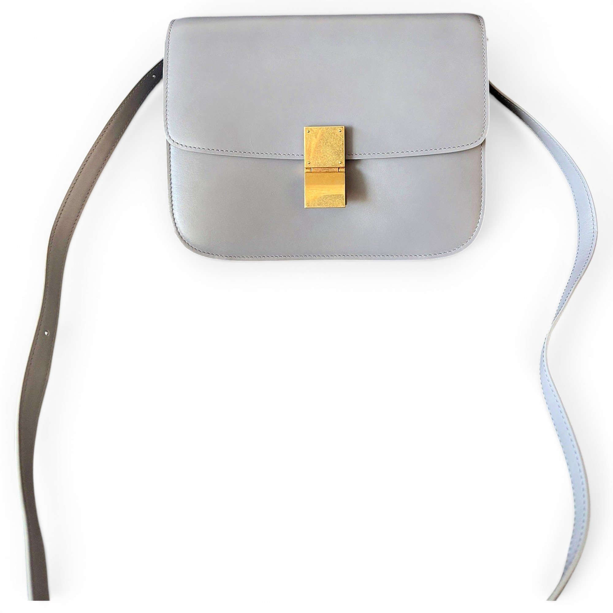 Classic leather crossbody bag