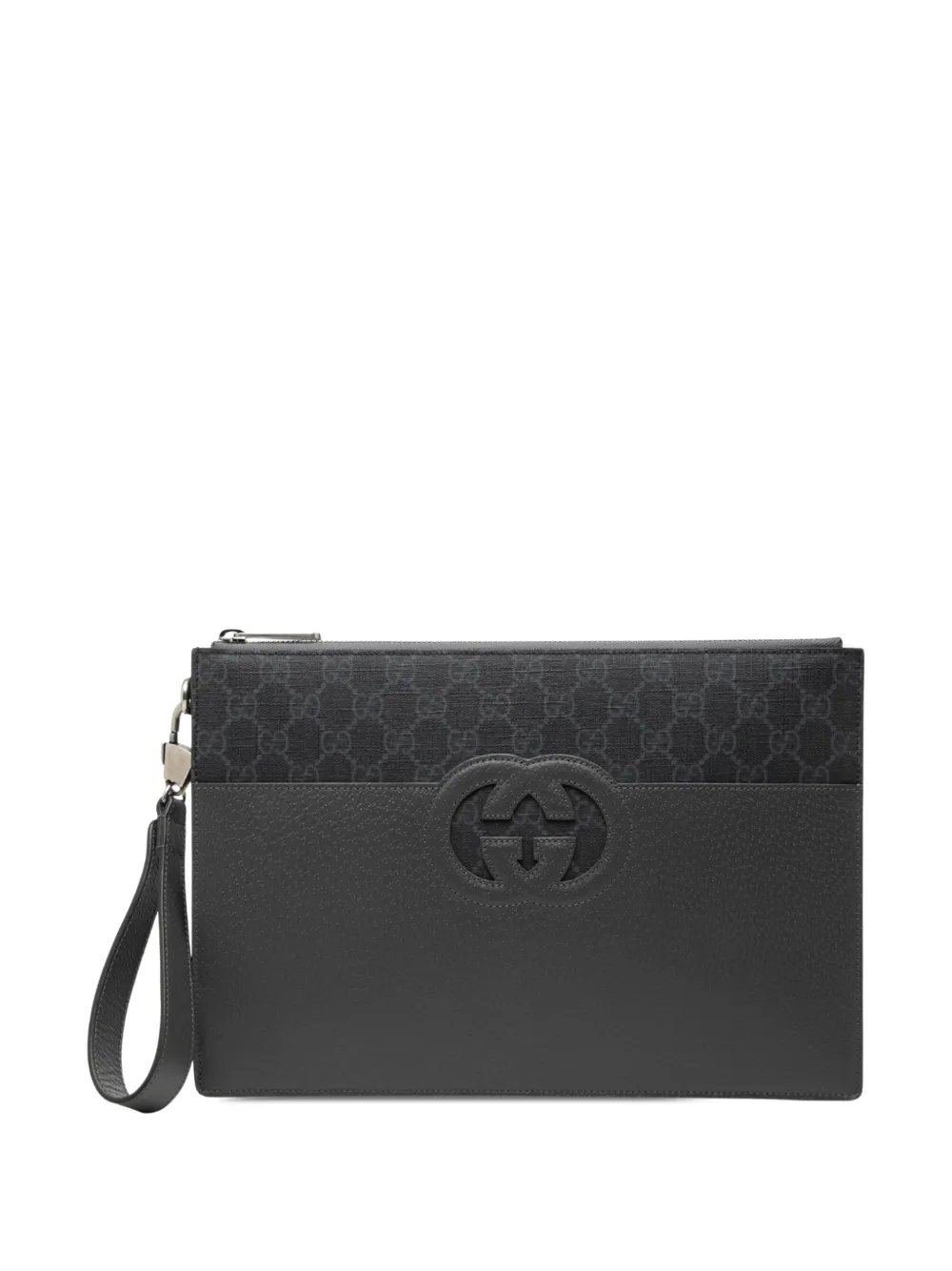 2016-2026 GG Supreme and Calfskin Cut Out Interlocking G clutch bag