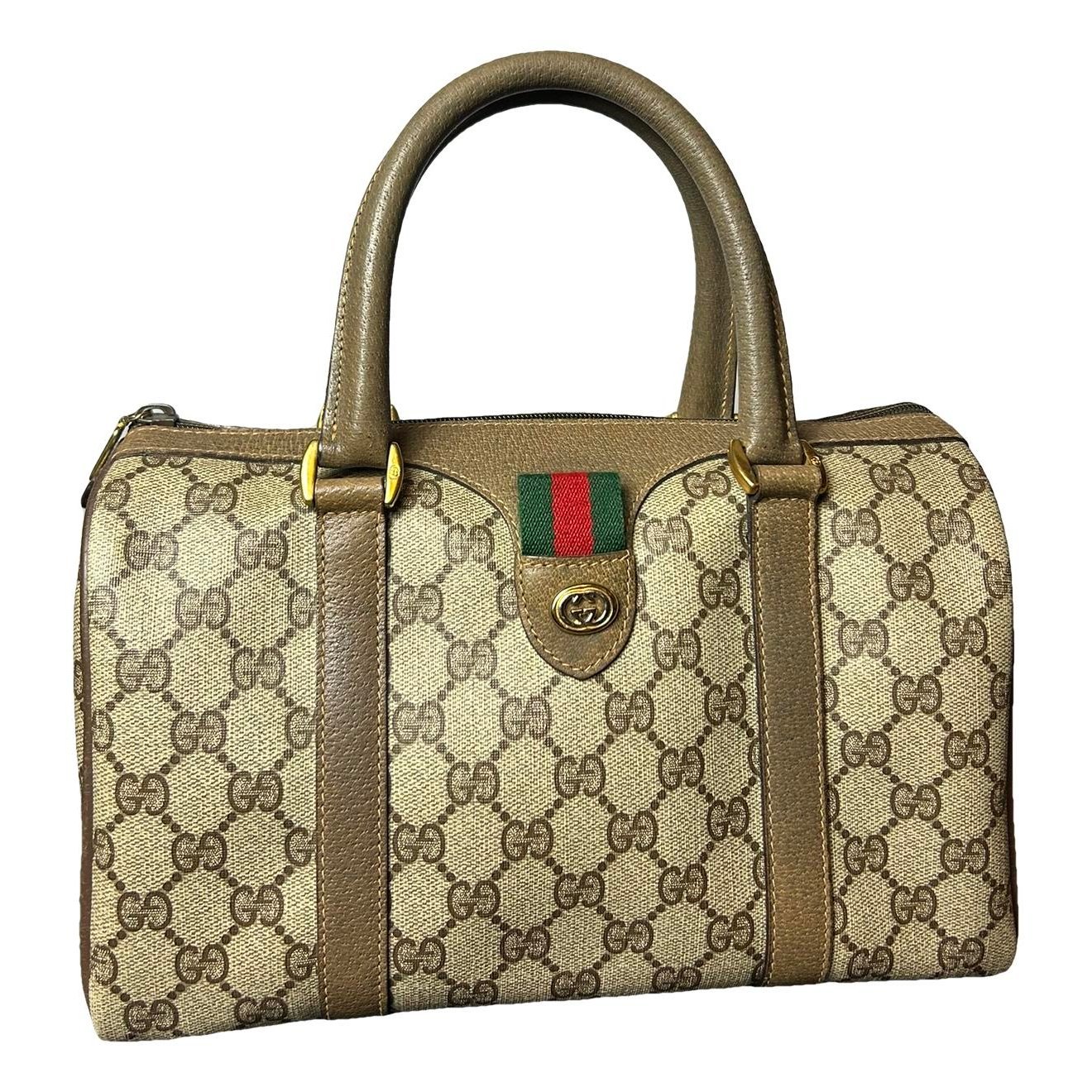 Ophidia Boston leather handbag