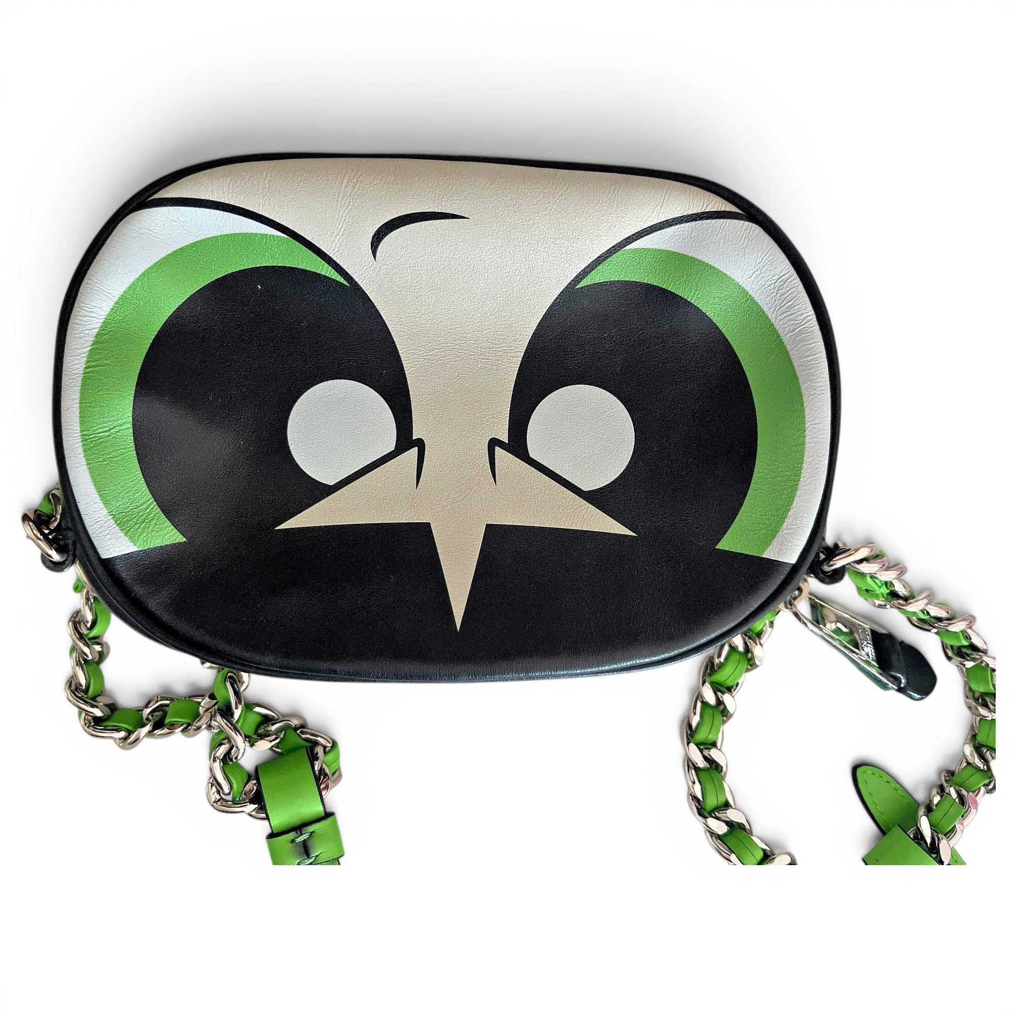 Leather clutch bag