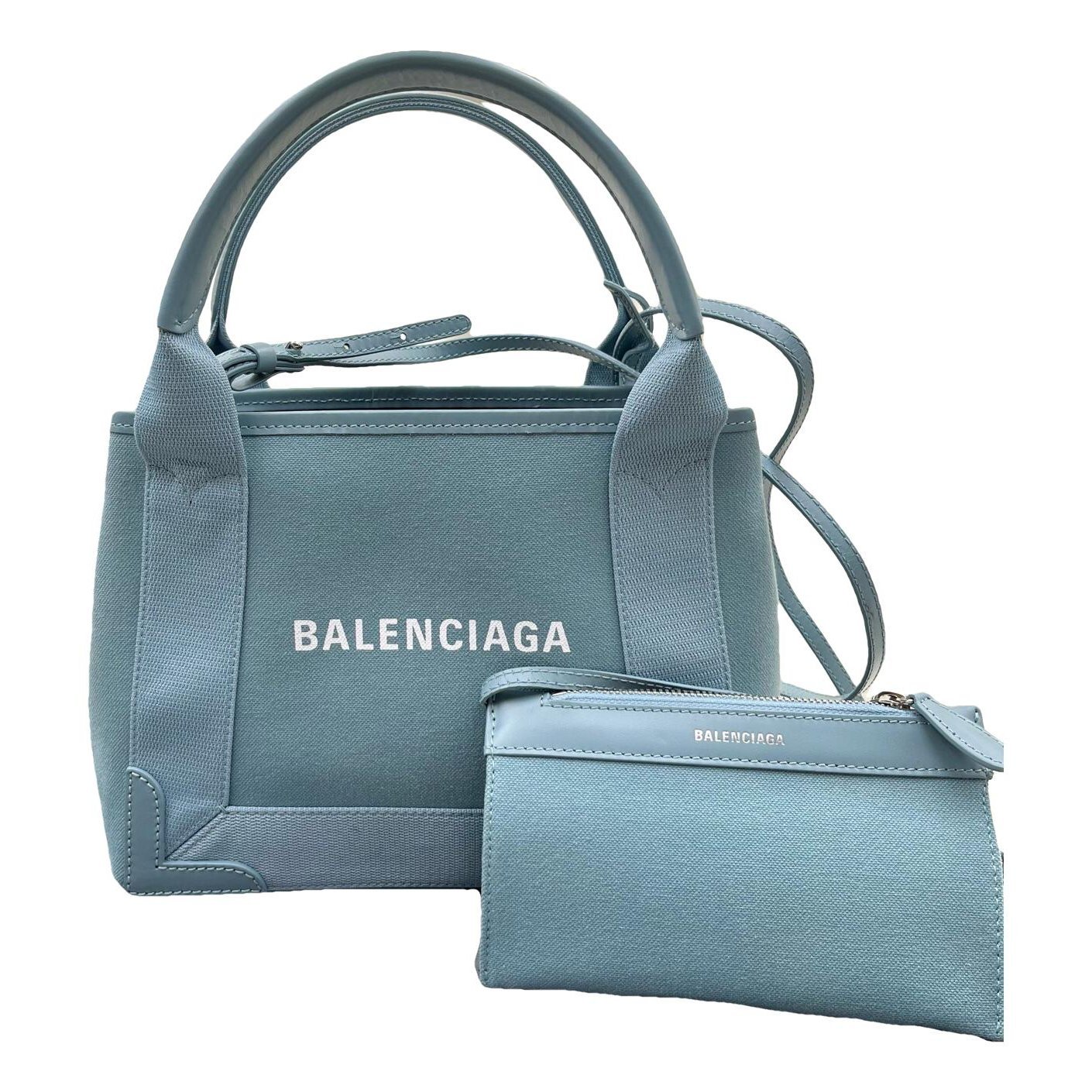 Navy cabas cloth tote