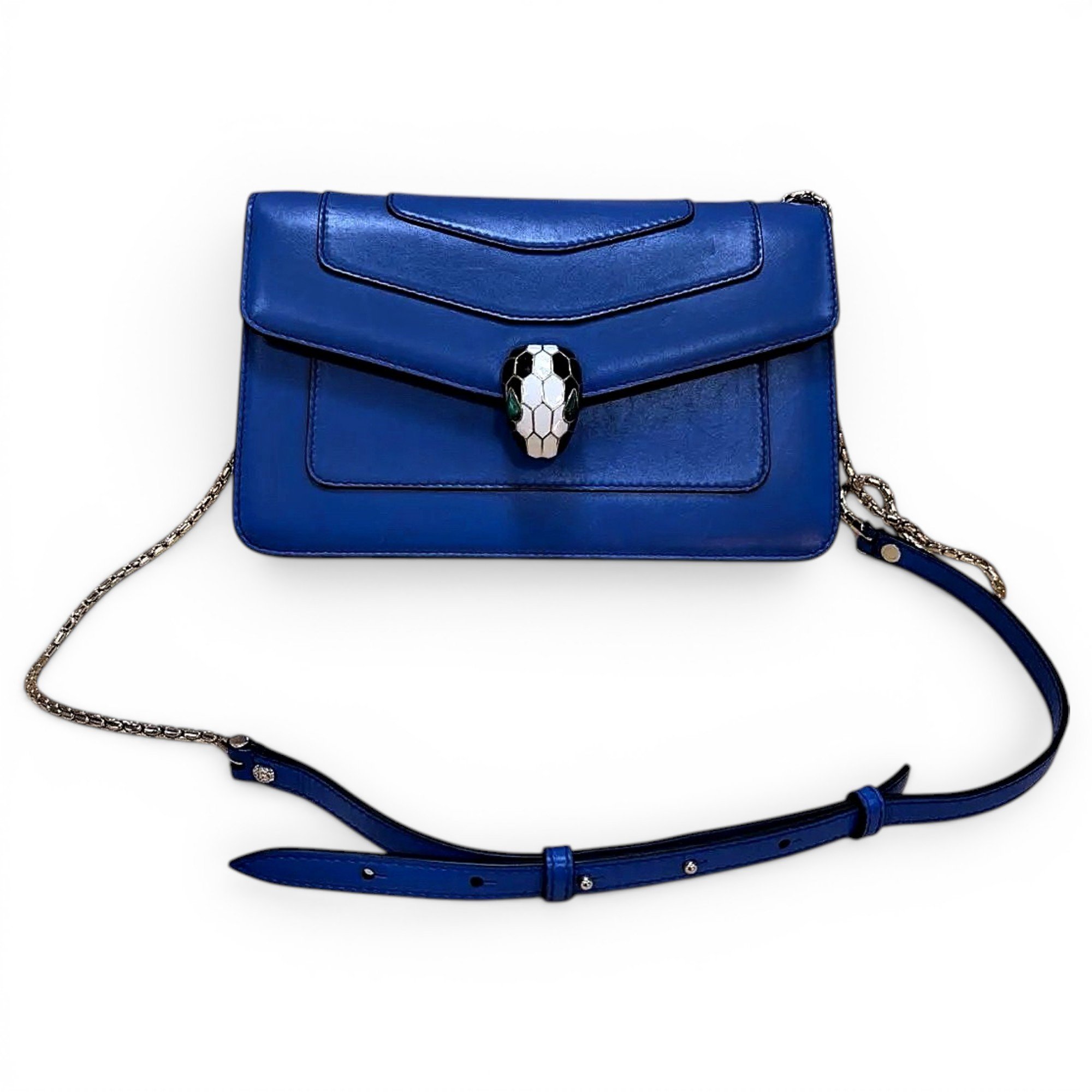 Serpenti leather handbag
