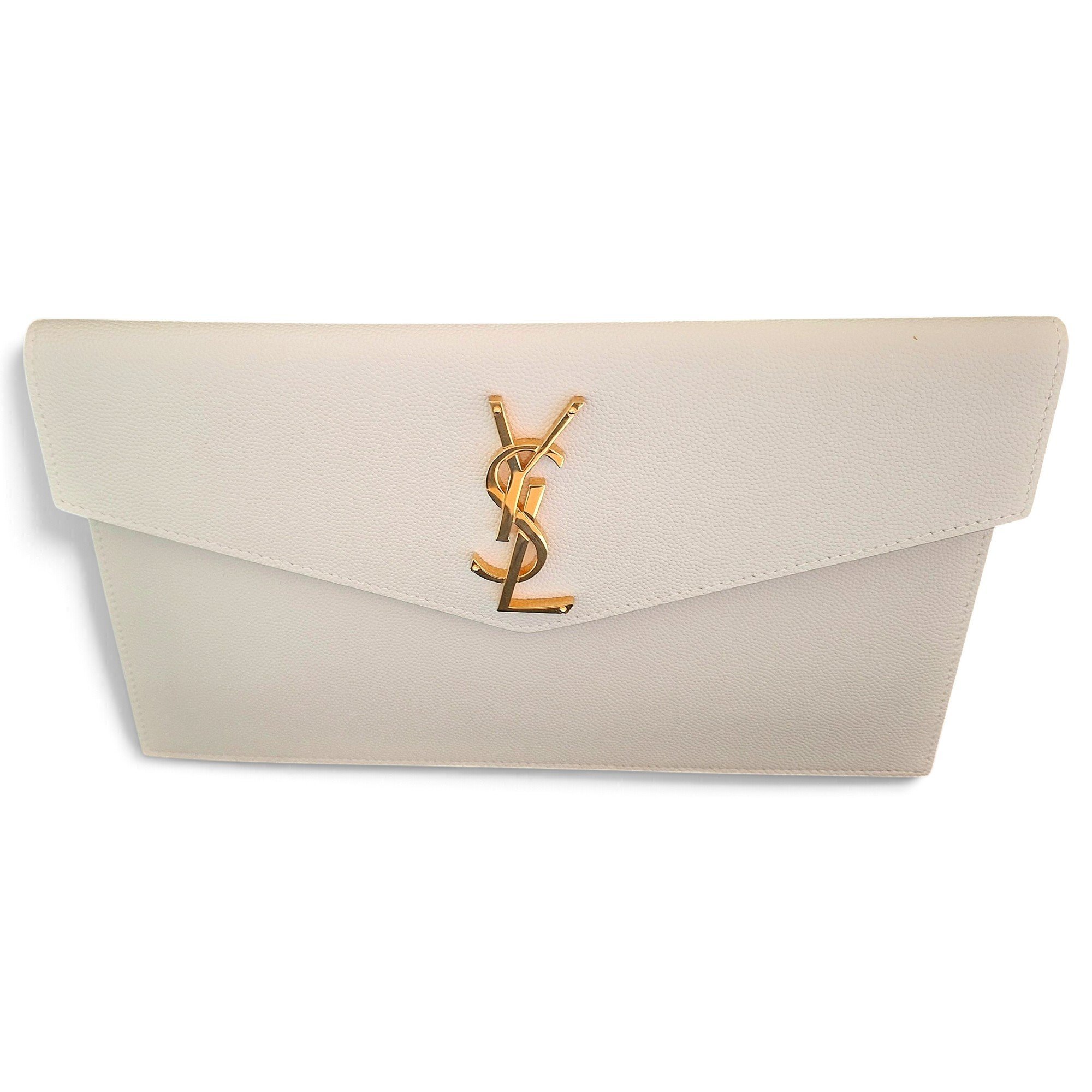 Saint Laurent Uptown leather clutch bag