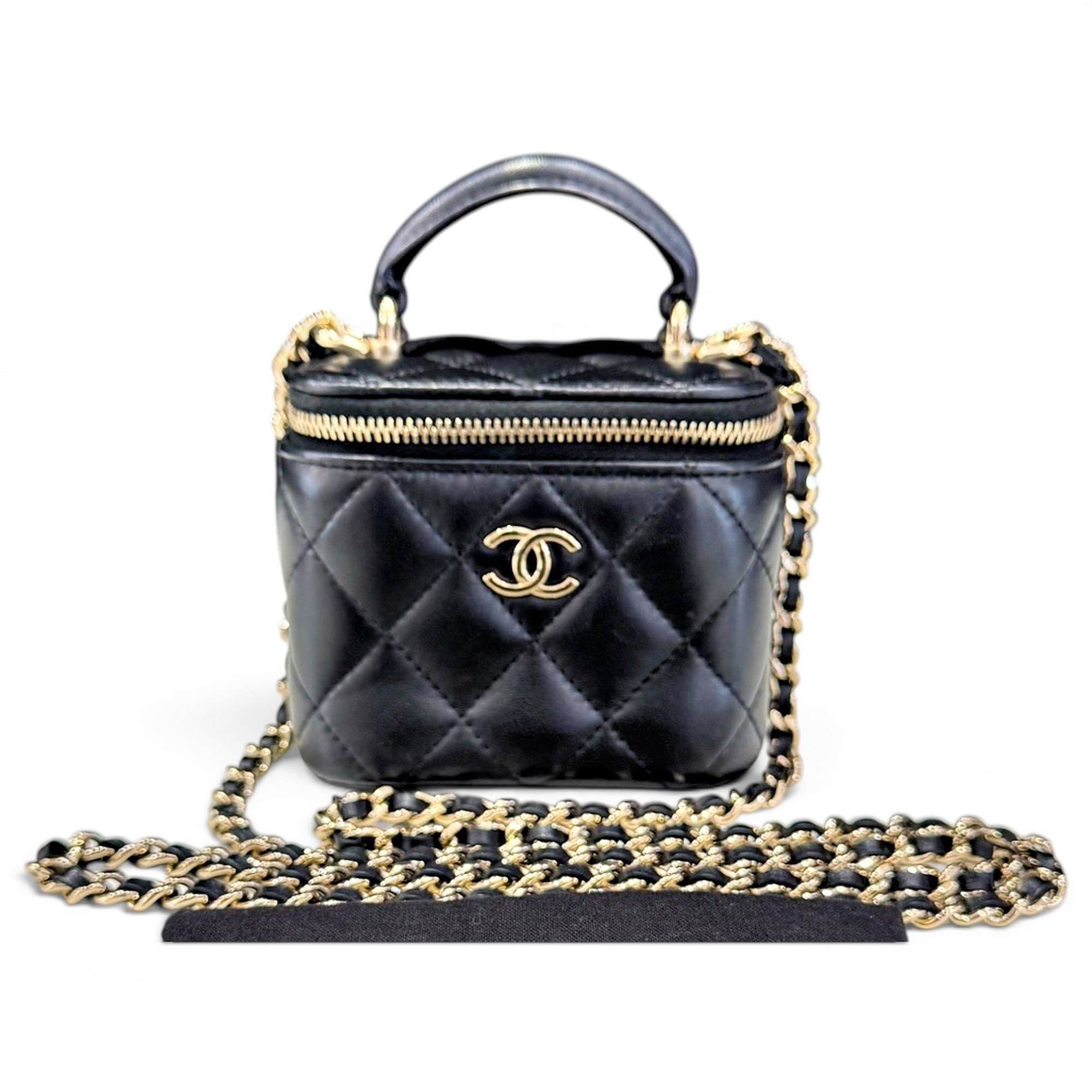 Trendy CC Vanity leather handbag