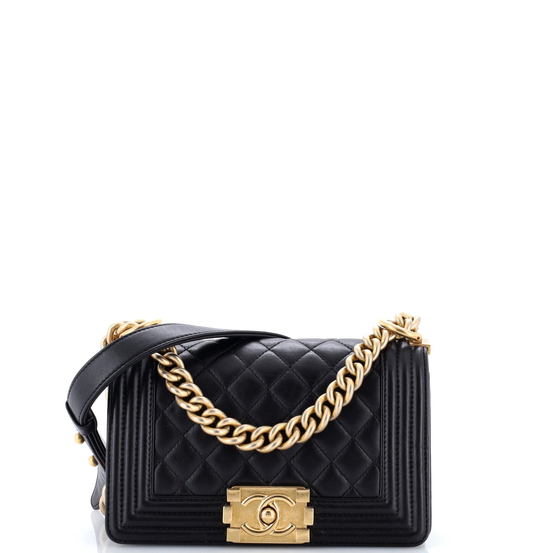 Boy Flap Bag Quilted Lambskin Small