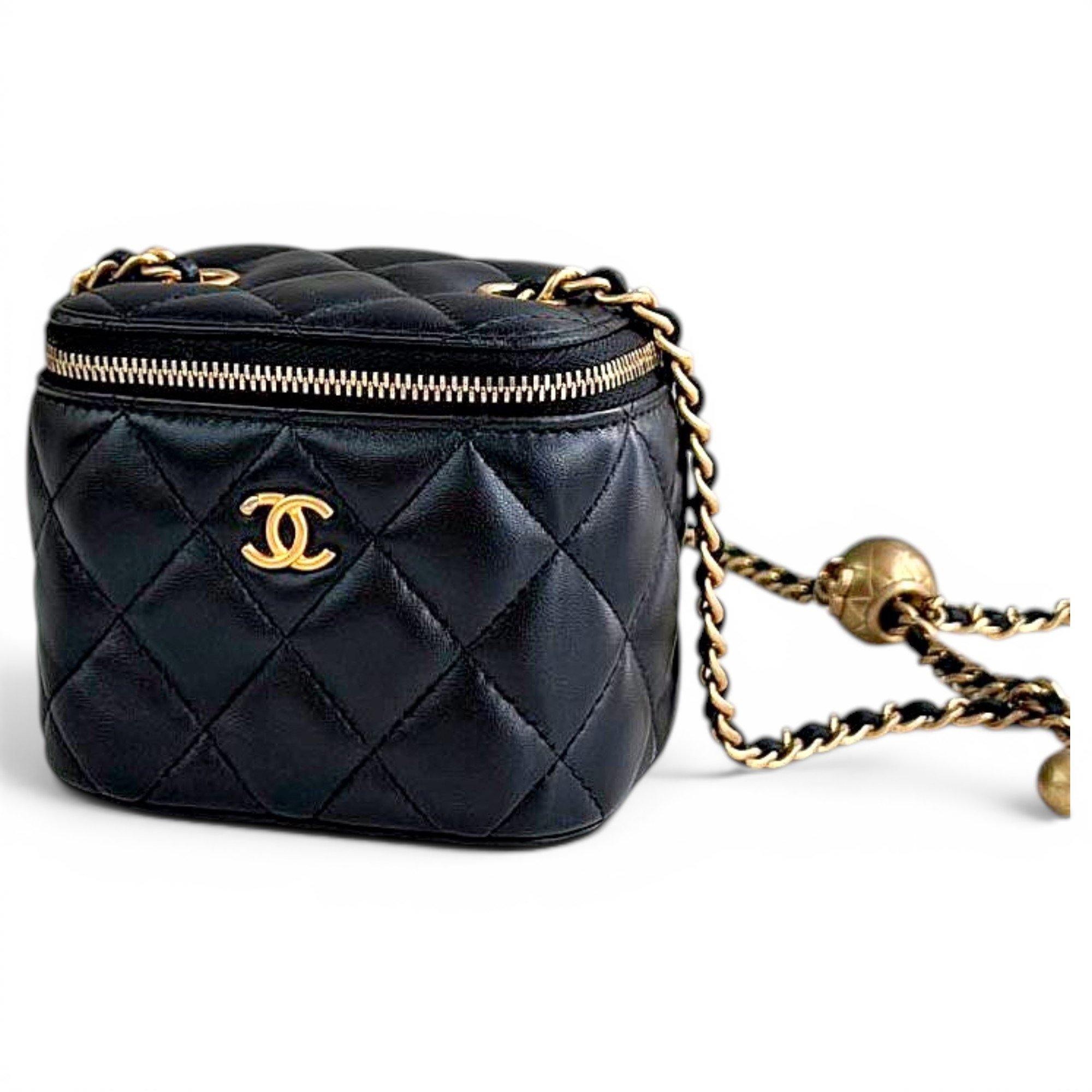 Trendy CC Vanity leather handbag