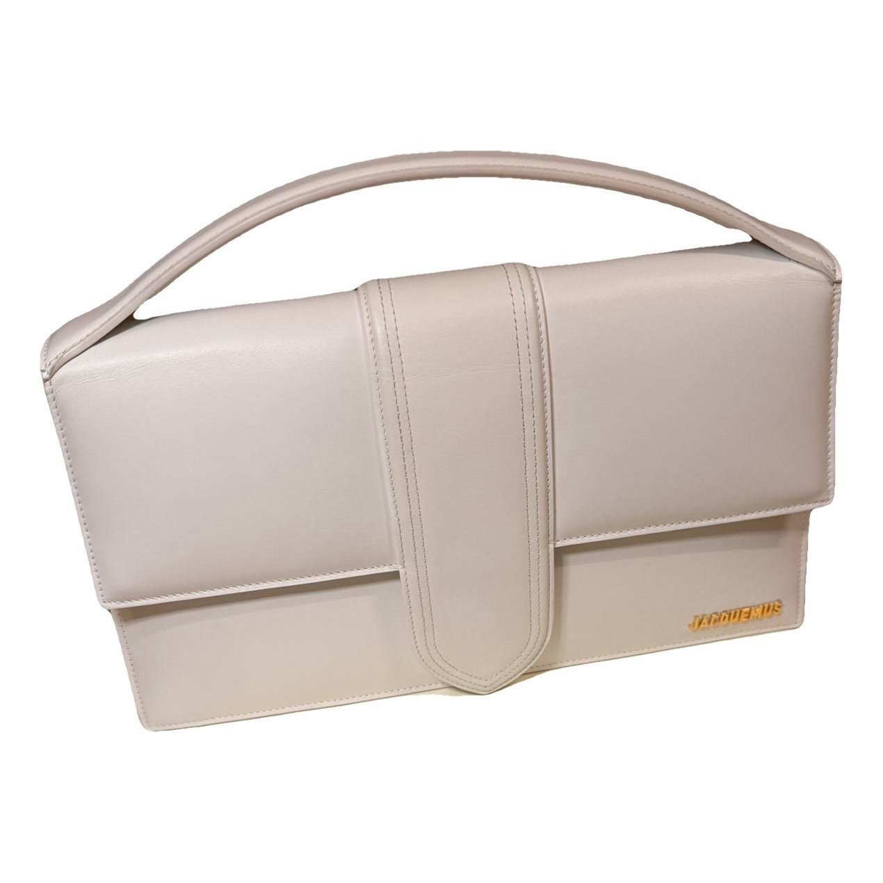 Leather clutch bag