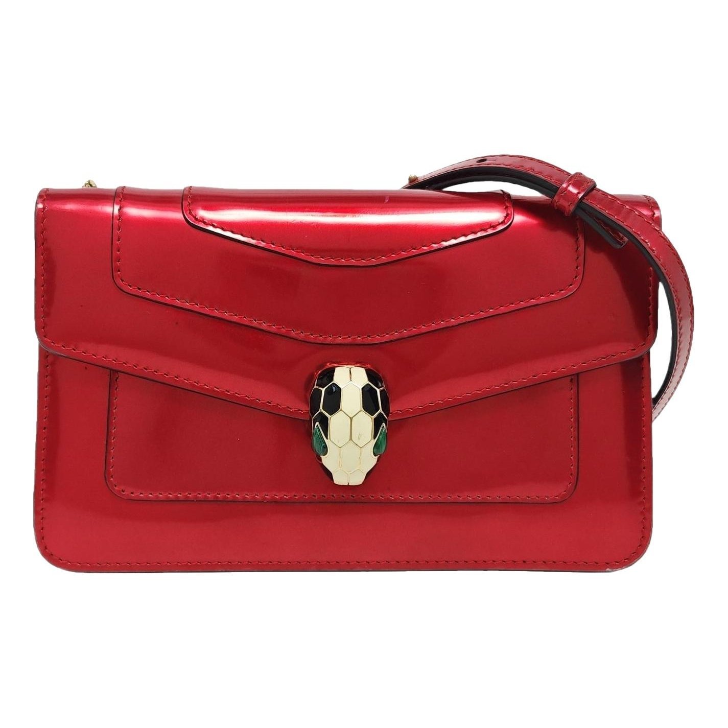 Patent leather handbag