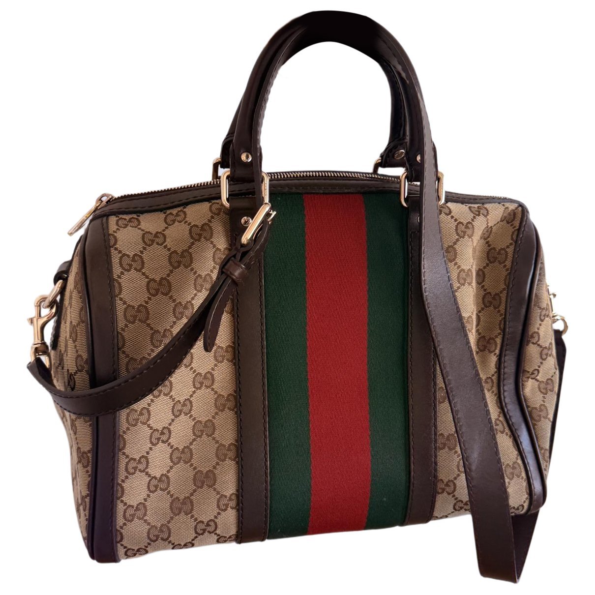 Boston leather handbag