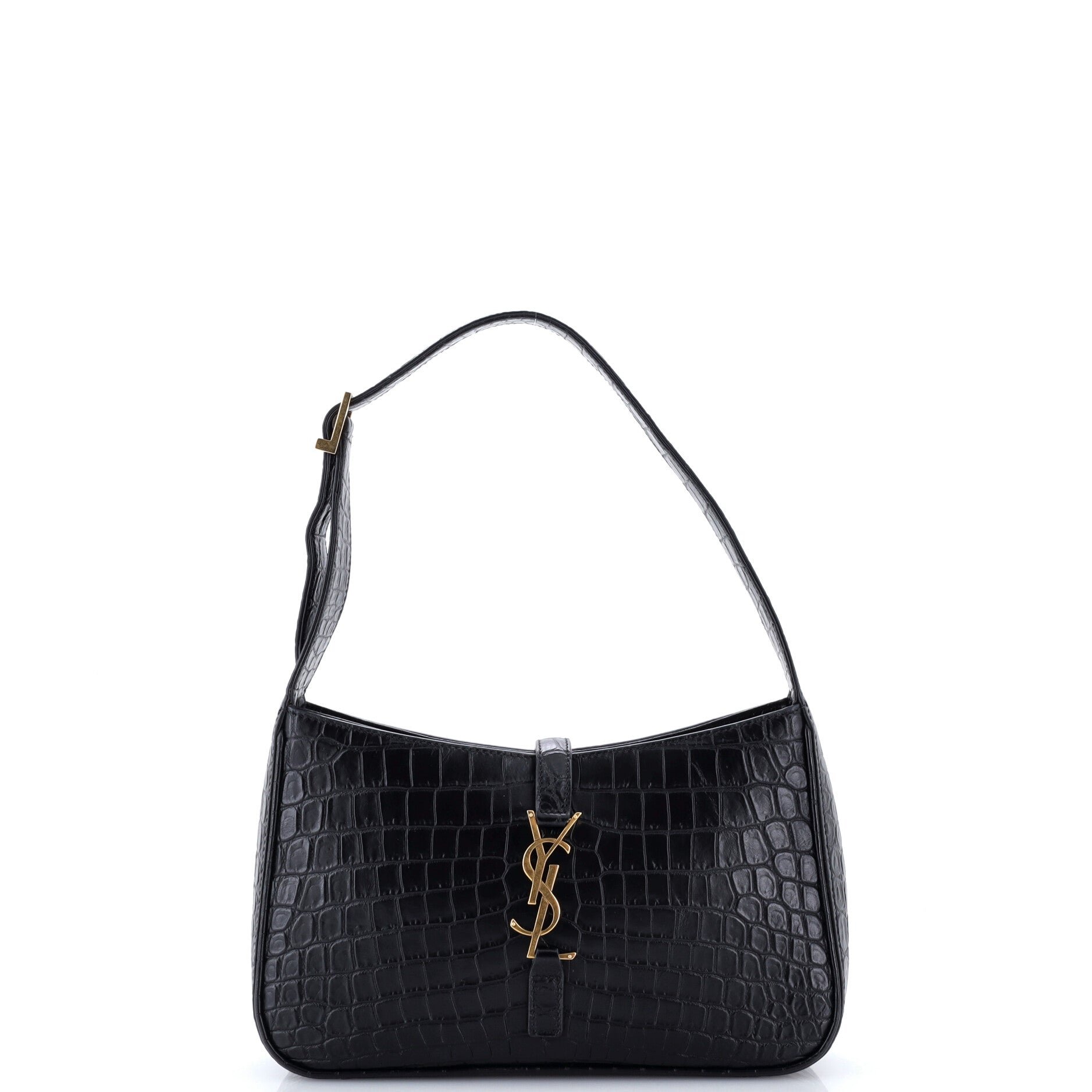 Le 5 a 7 Hobo Crocodile Embossed Leather Small