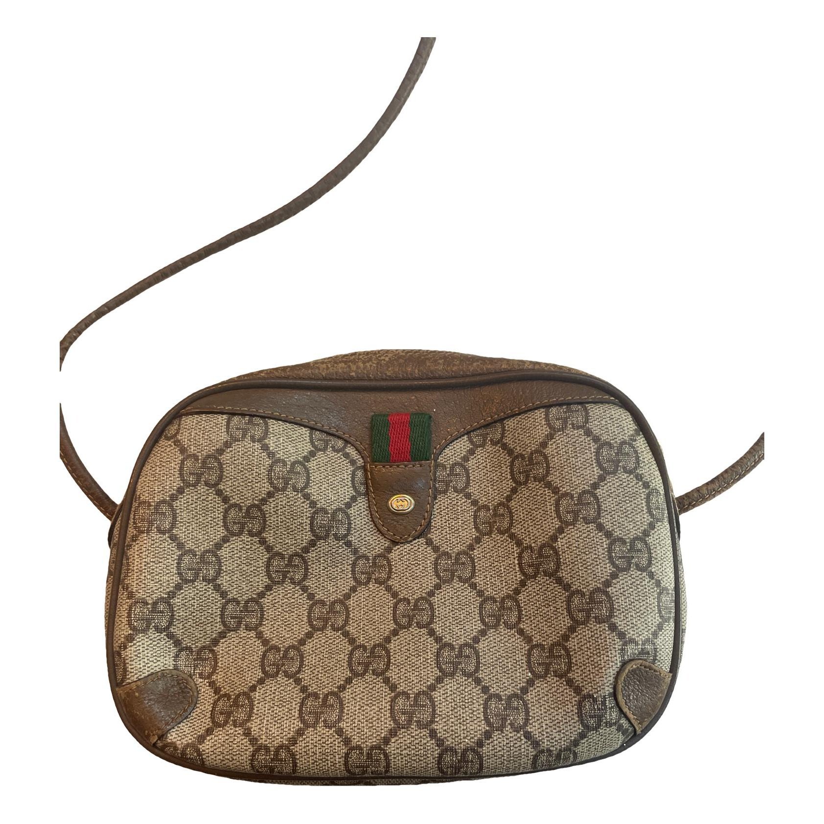 Ophidia GG leather crossbody bag