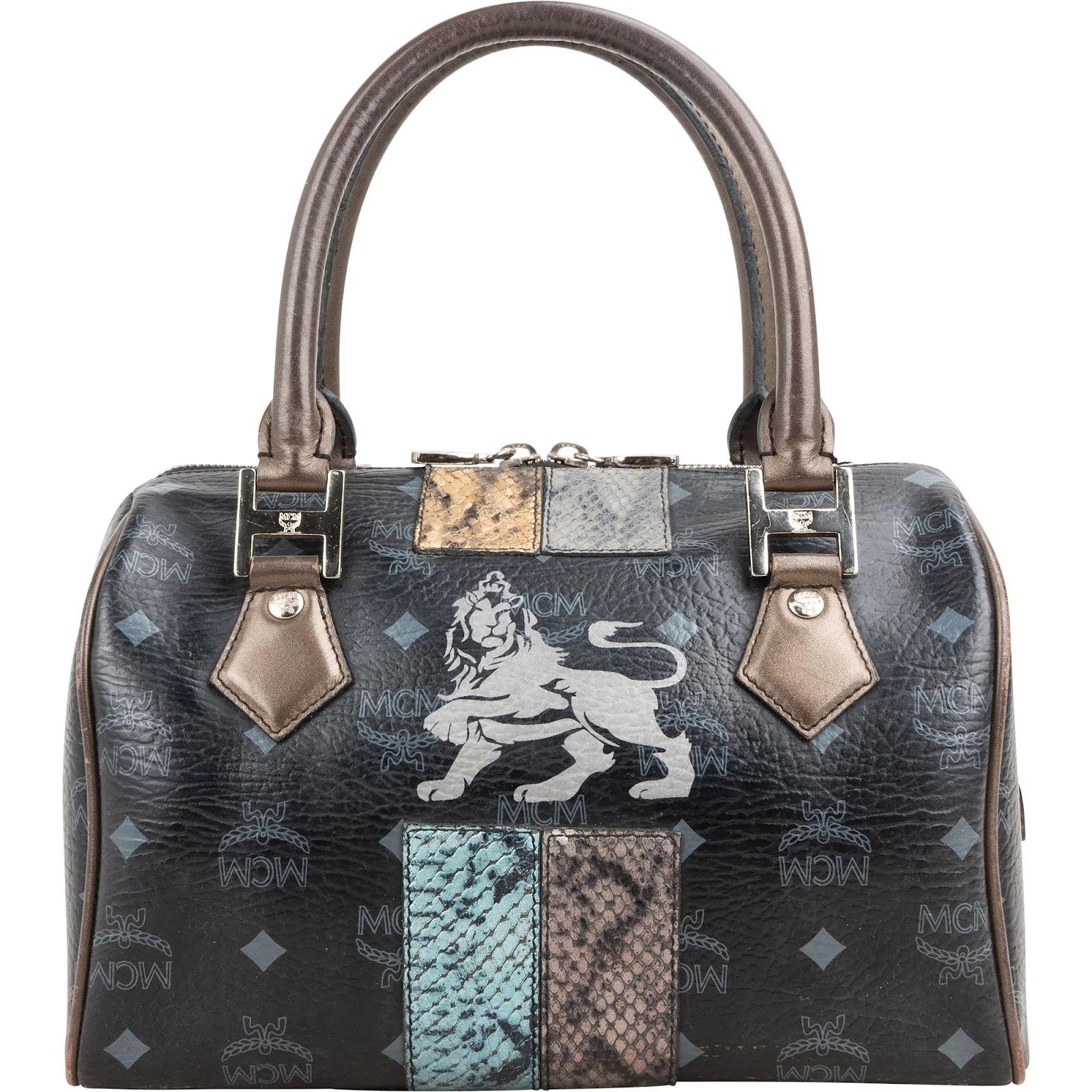 Boston leather handbag