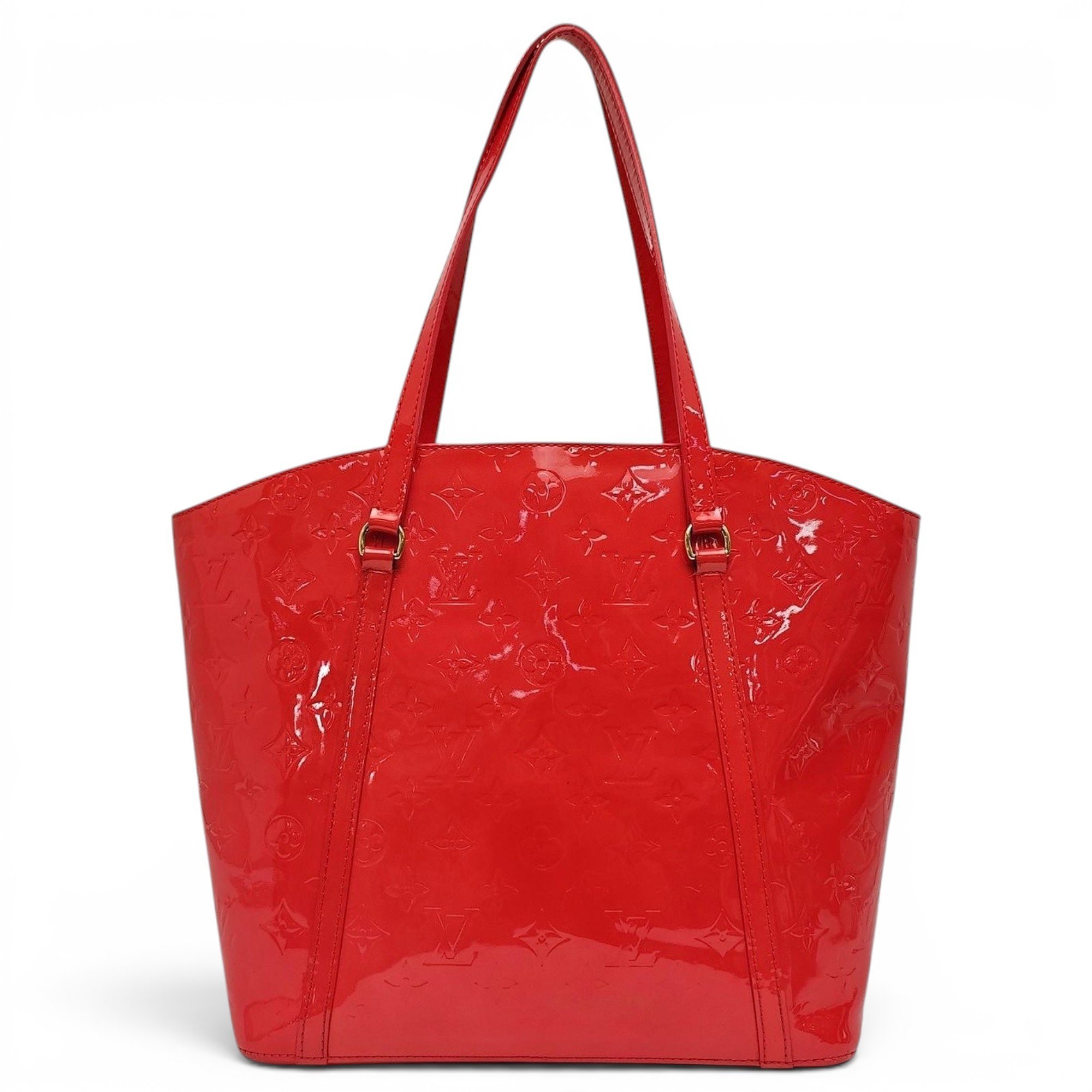 Patent leather handbag