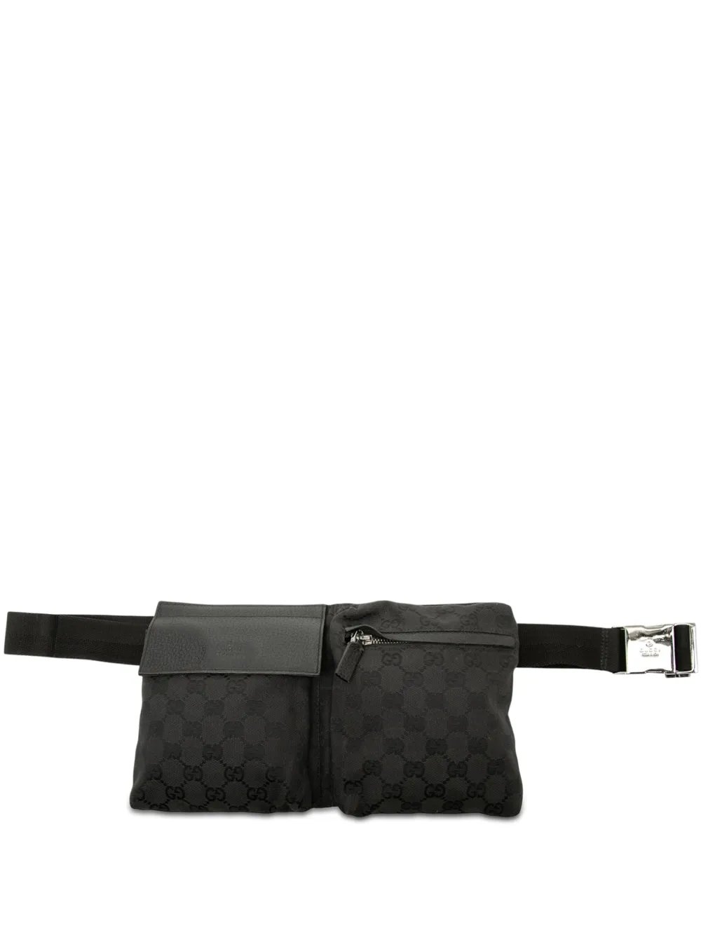 2000-2015 GG Canvas Double Pocket belt bag