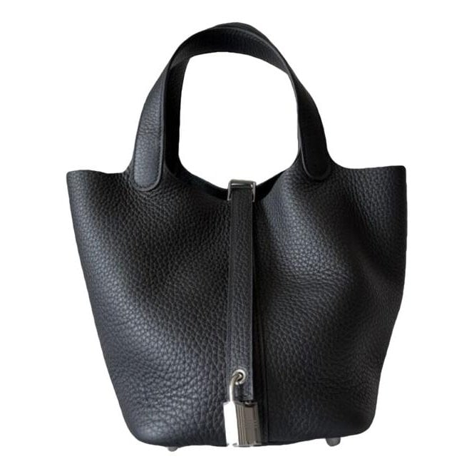 Picotin leather tote