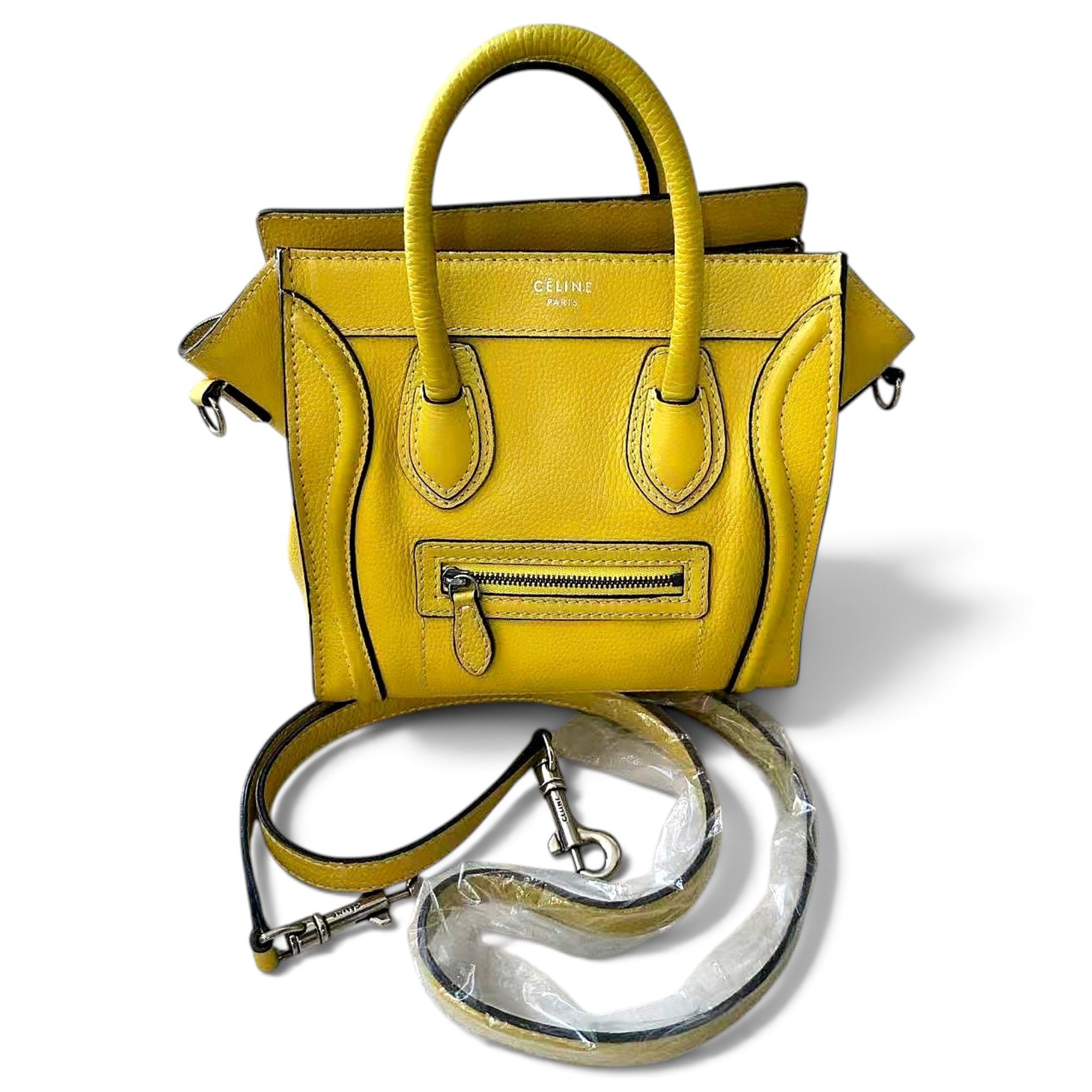 Celine Nano Luggage leather handbag