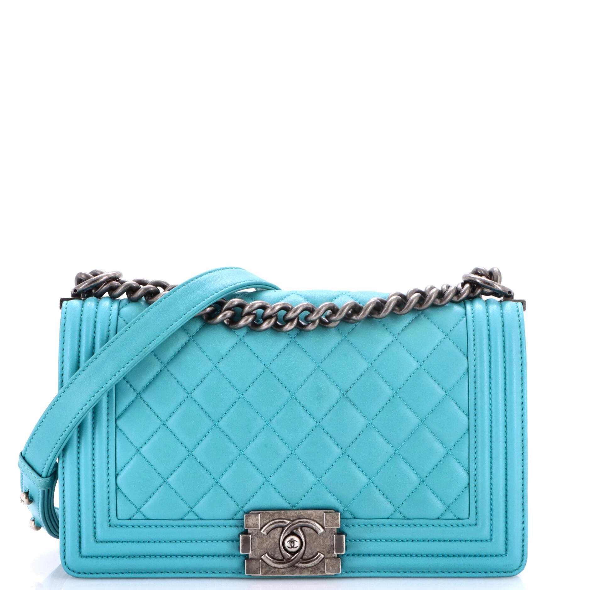 Boy Flap Bag Quilted Lambskin Old Medium