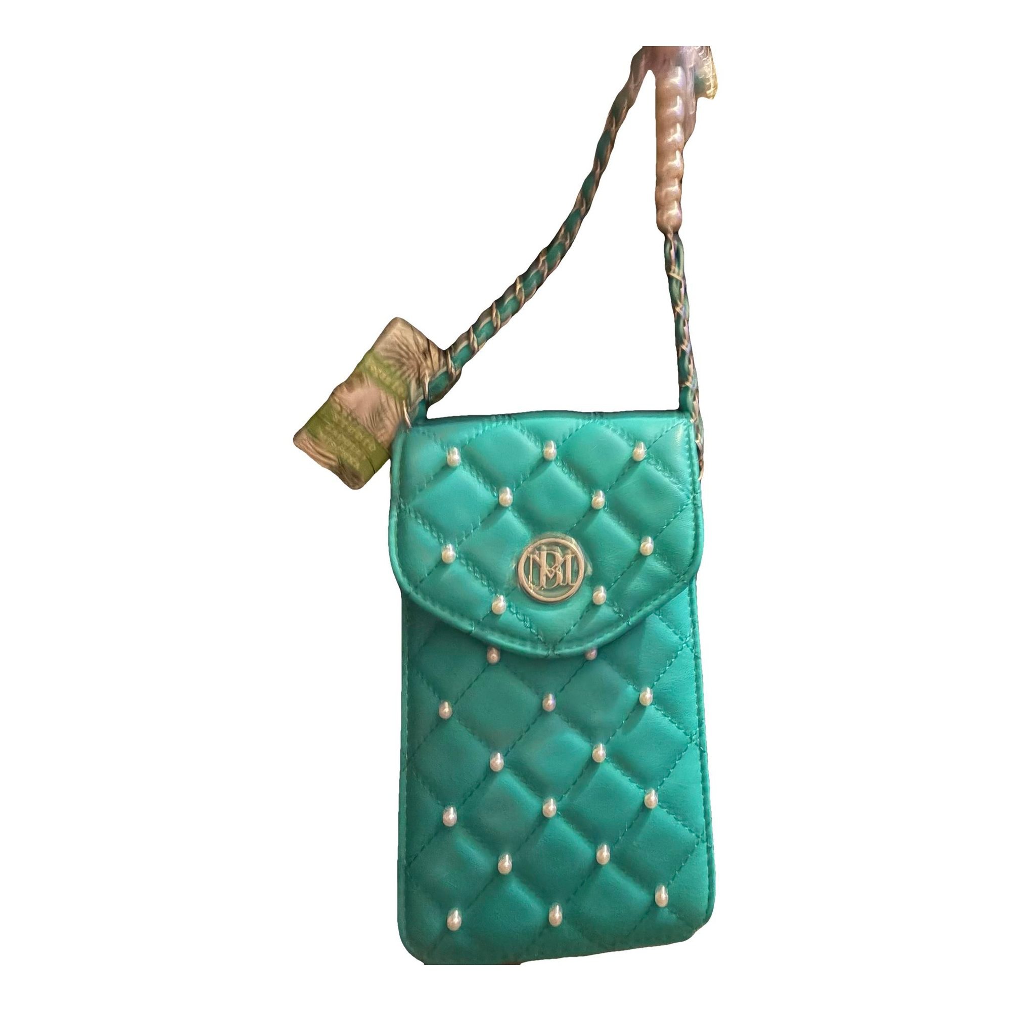 Vegan leather clutch bag