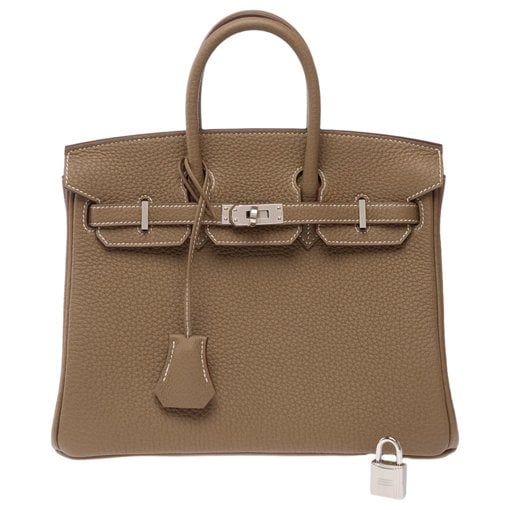 Birkin 25 leather handbag