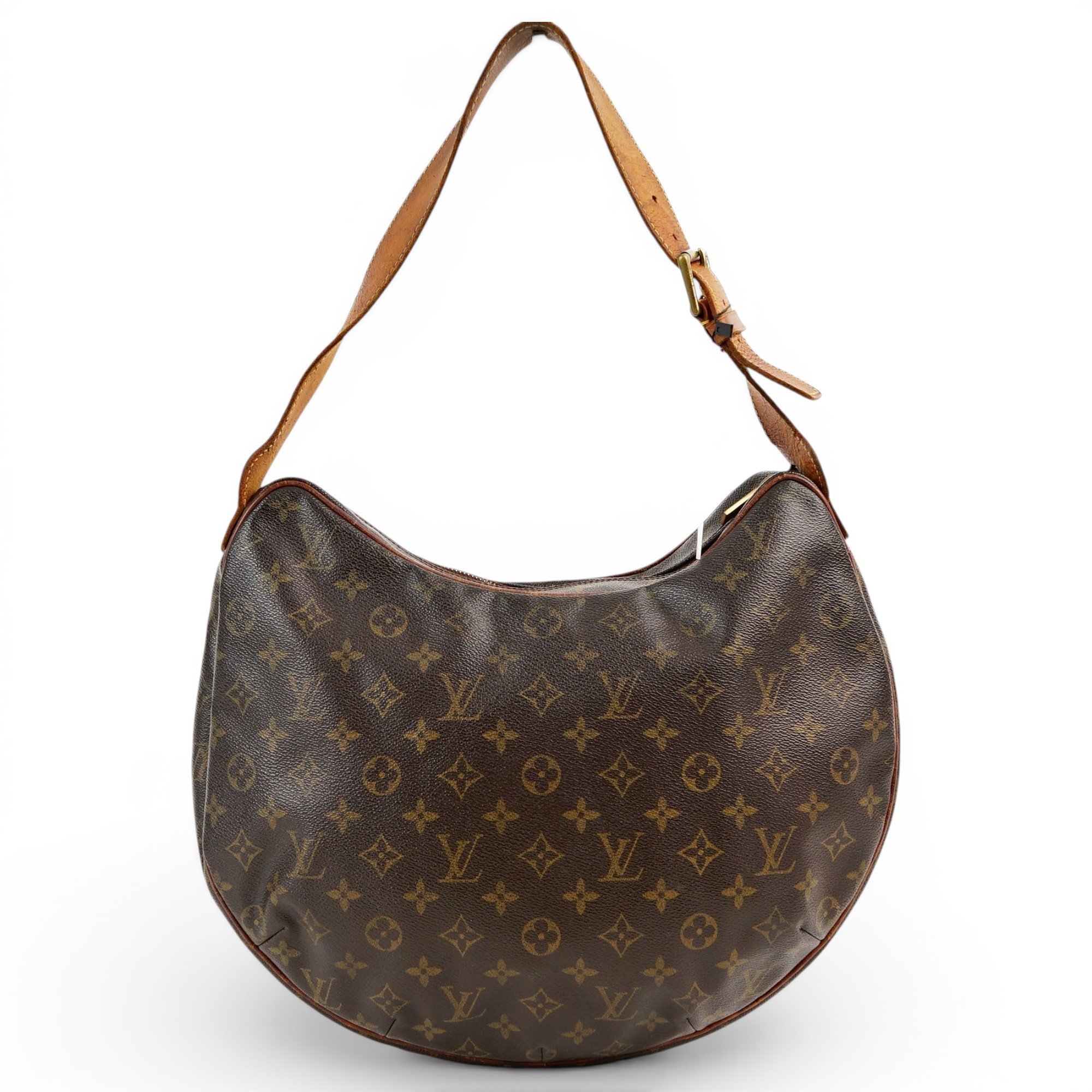 Croissant leather handbag