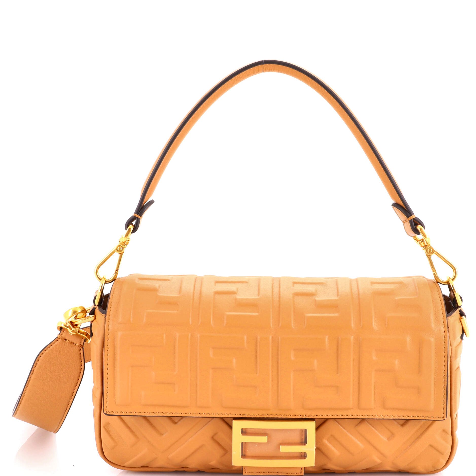 Baguette NM Bag Zucca Embossed Leather Medium