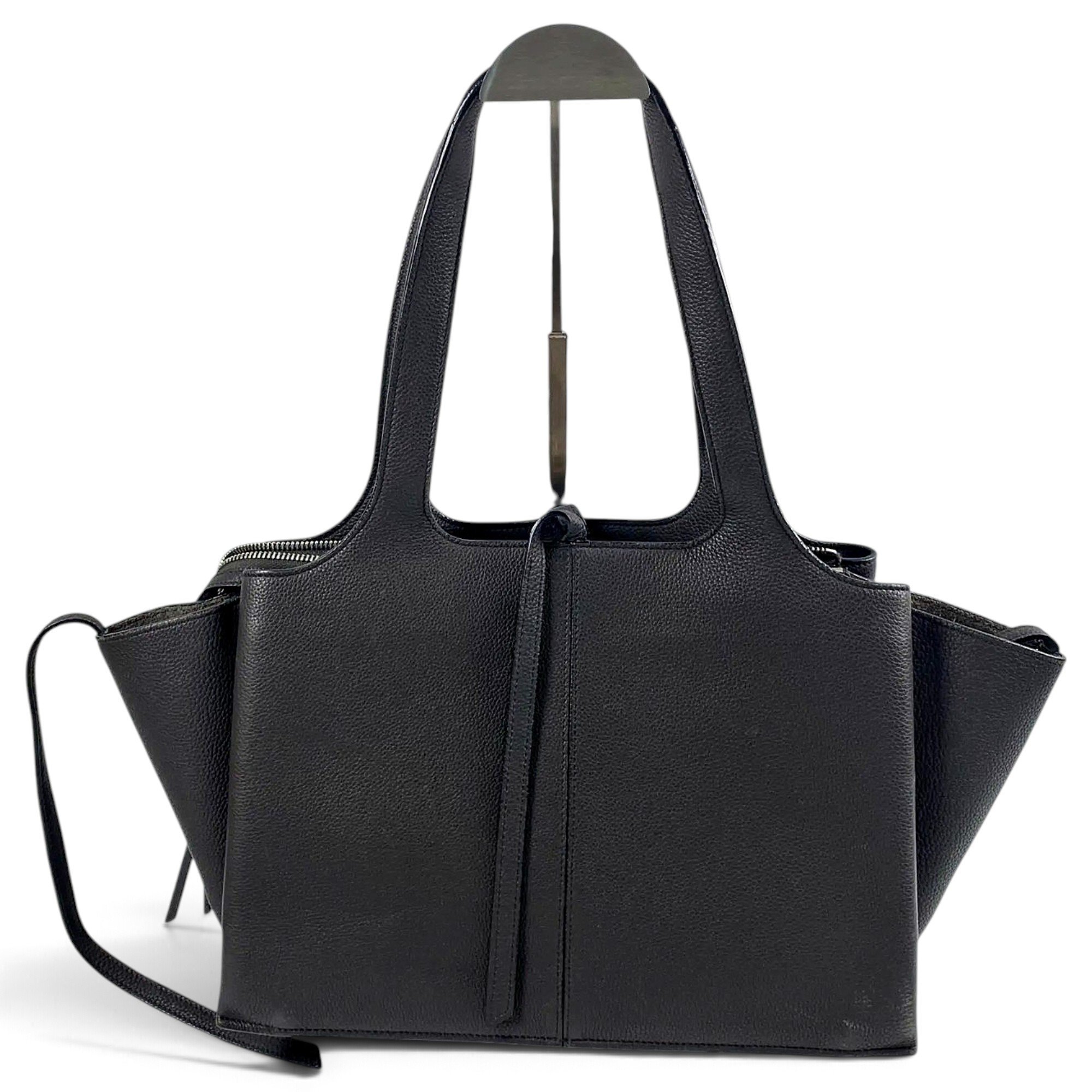 Tri-Fold leather handbag