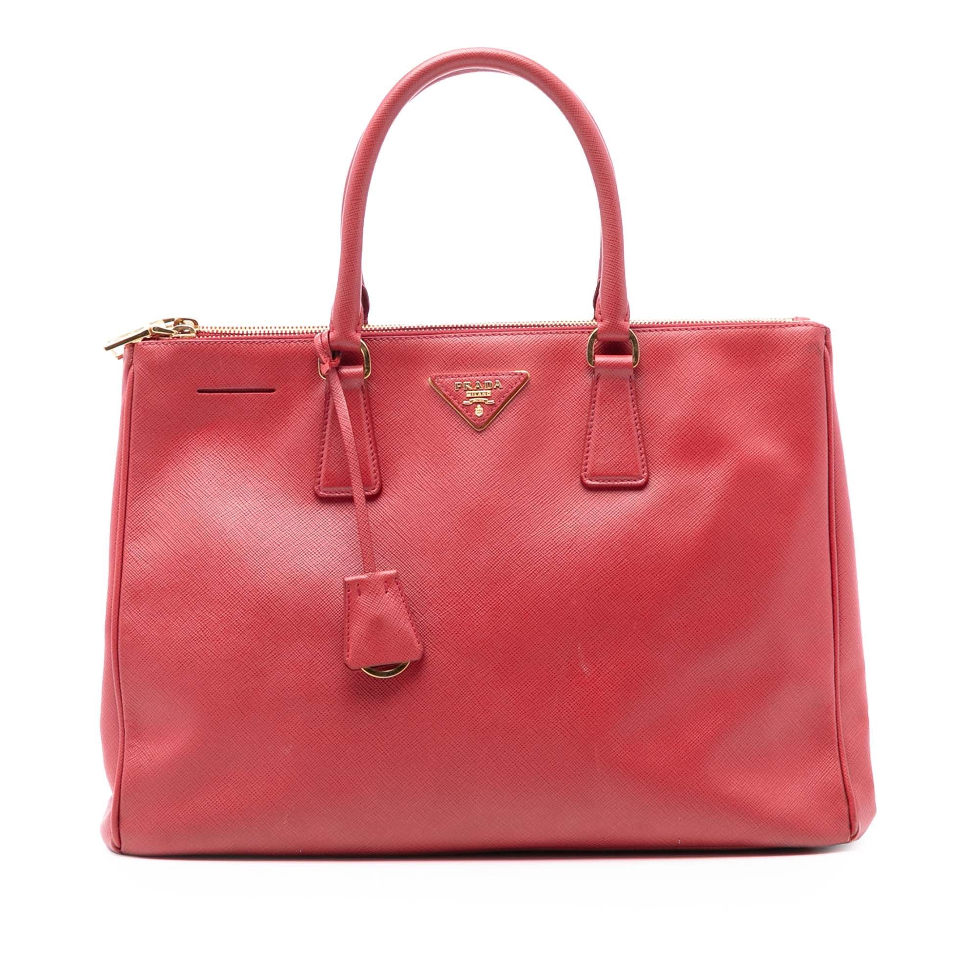 Double leather satchel