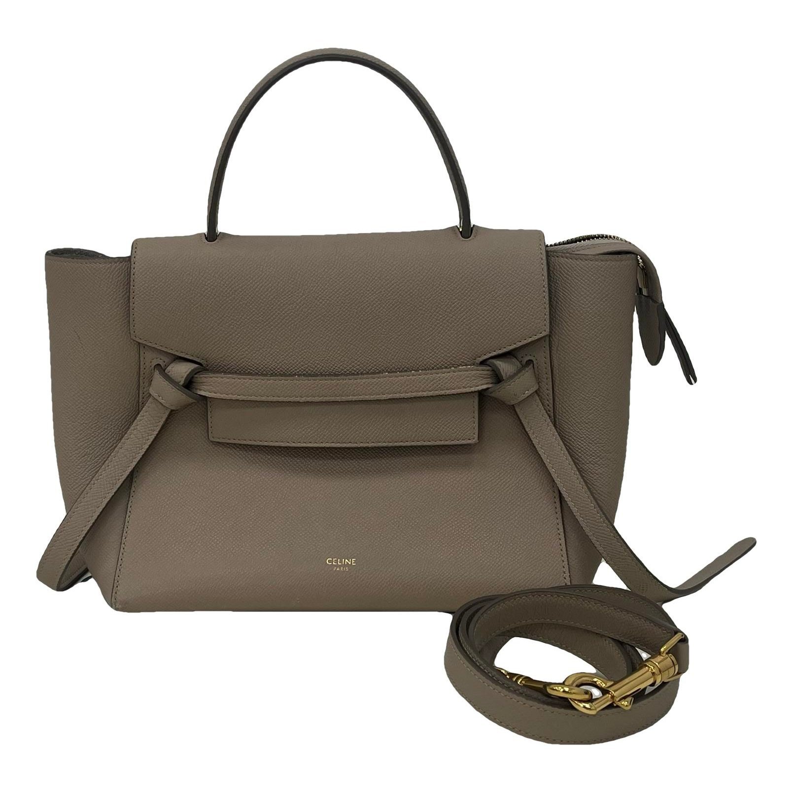 Belt leather handbag