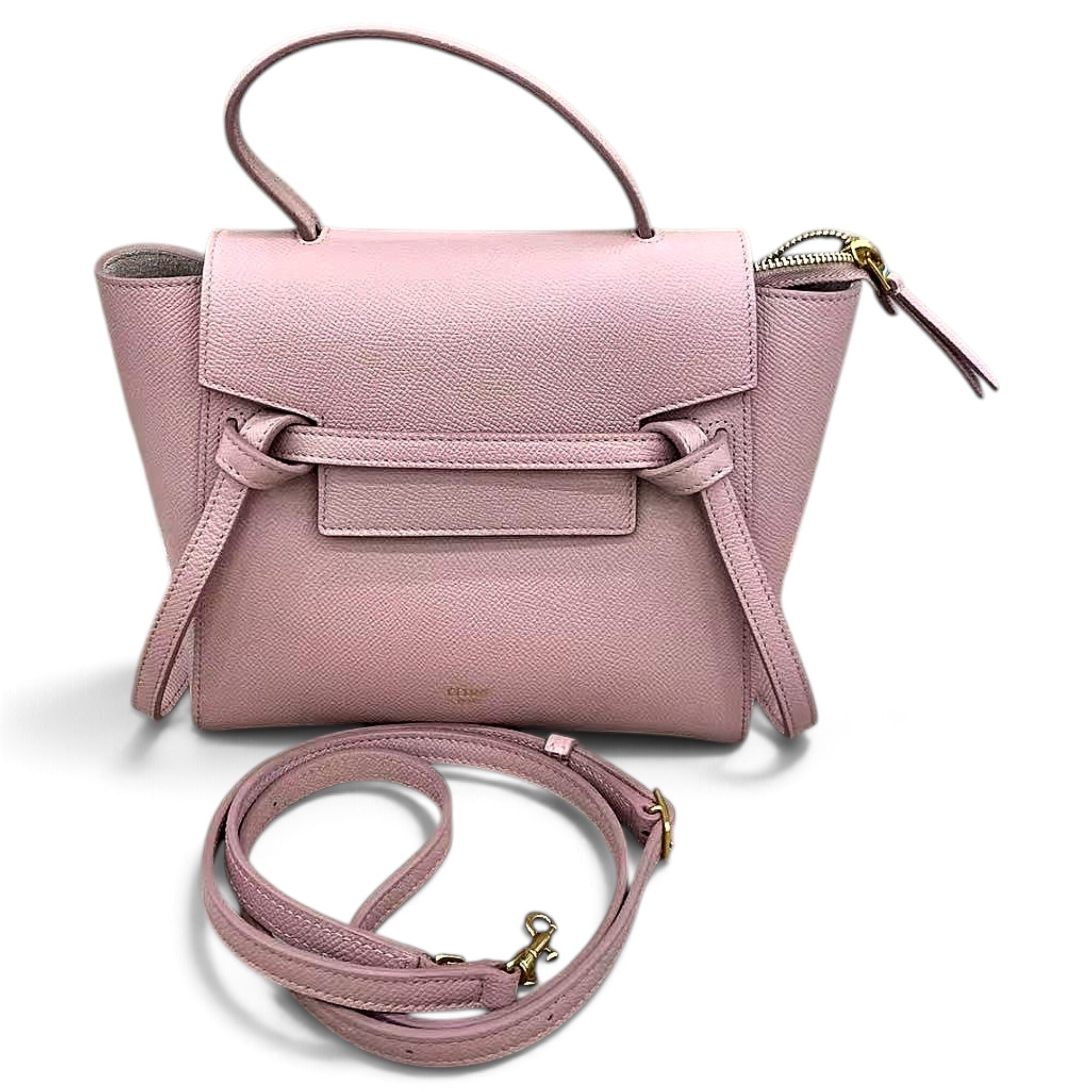 Belt leather handbag