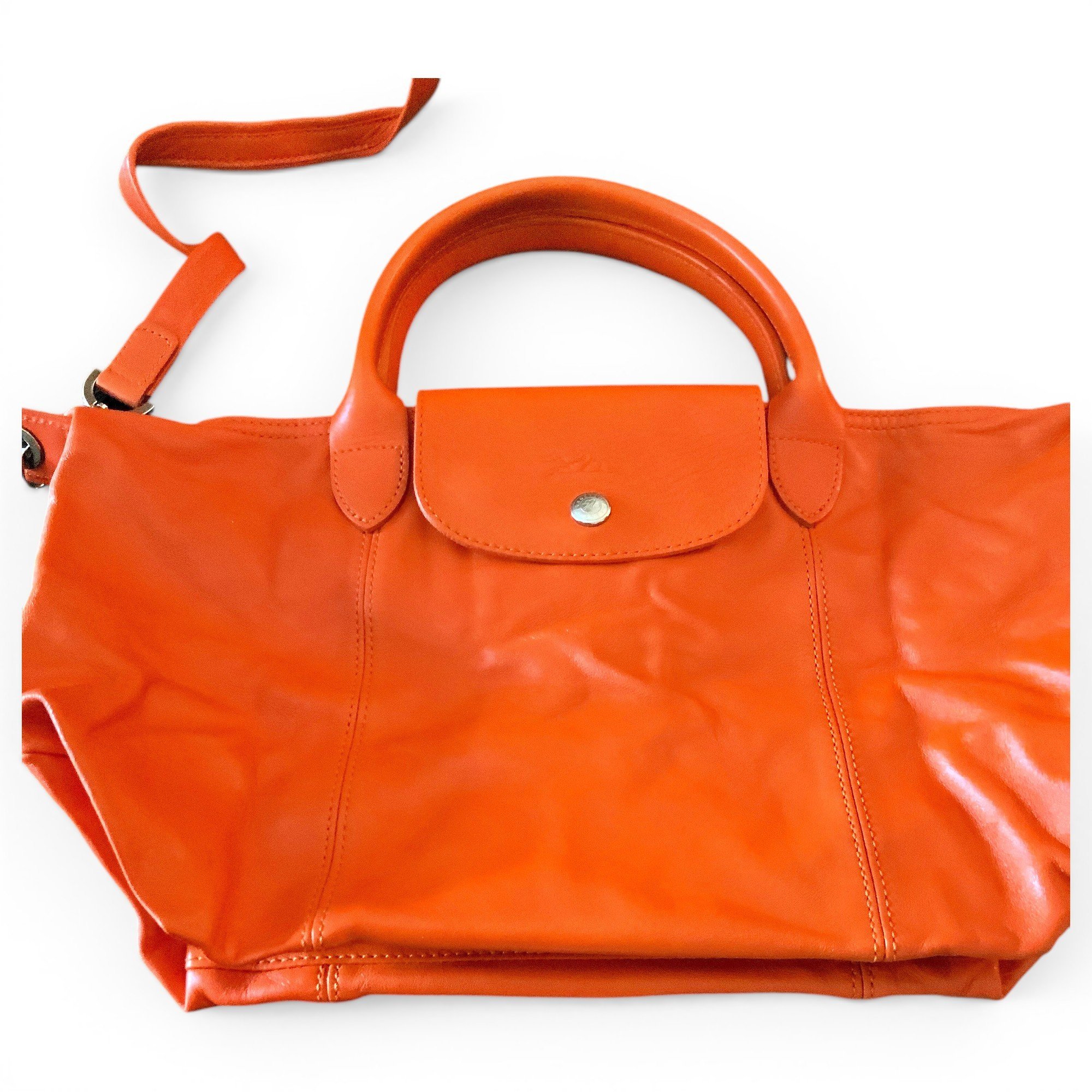 Pliage leather handbag