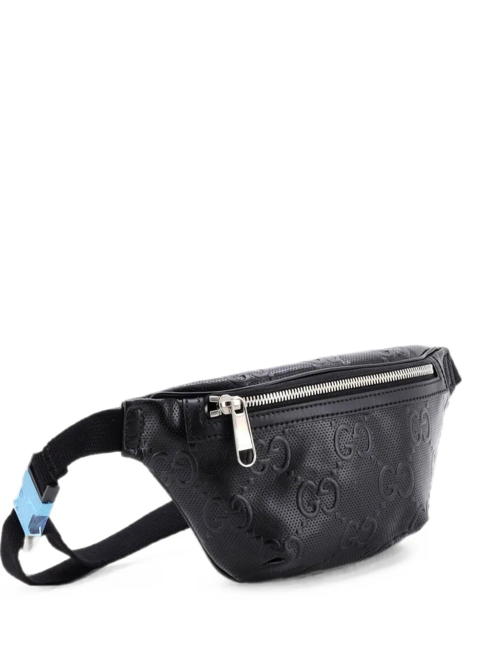 GG Embossed Perforated Leather Small belt bag