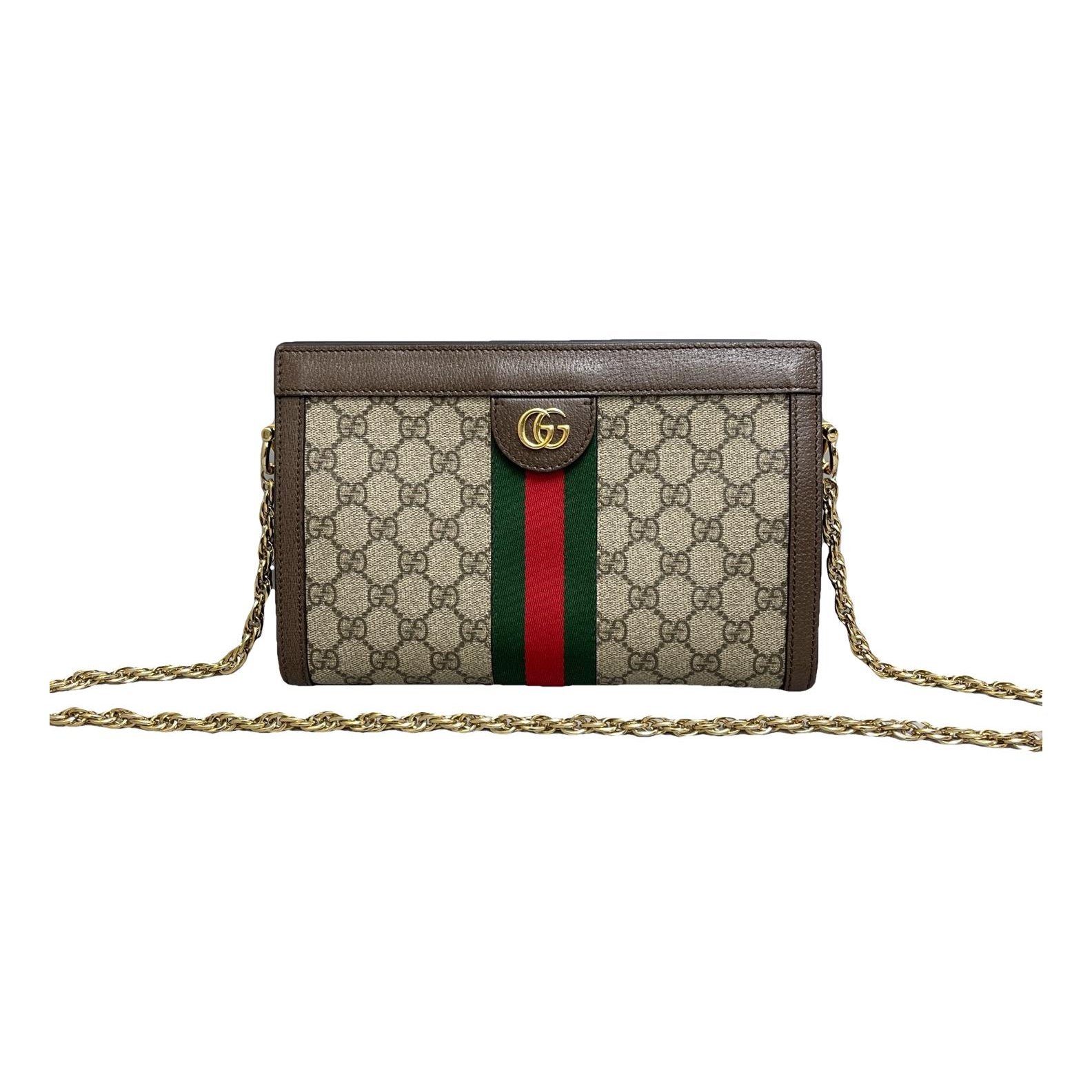 Ophidia Chain leather handbag