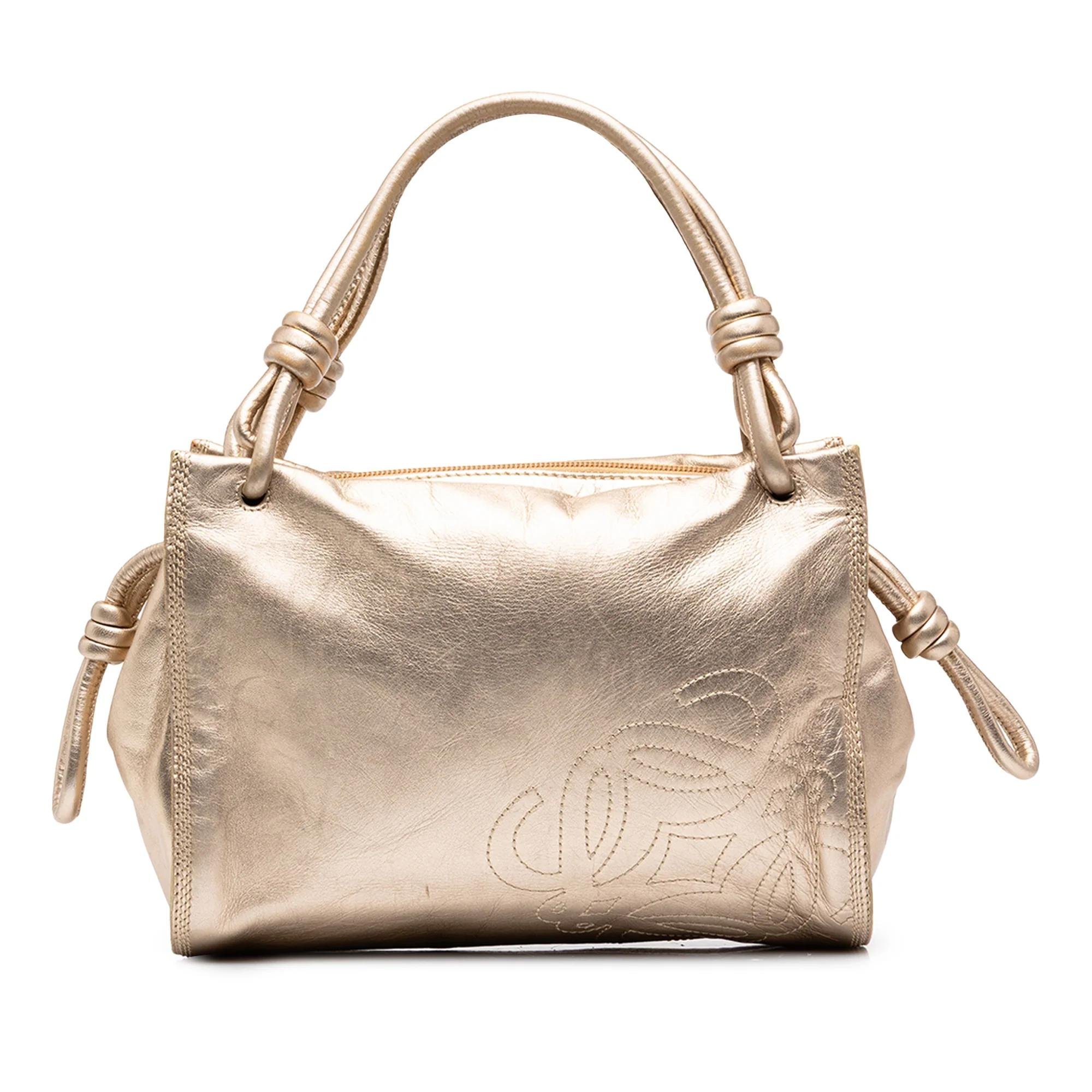 Anagram leather handbag