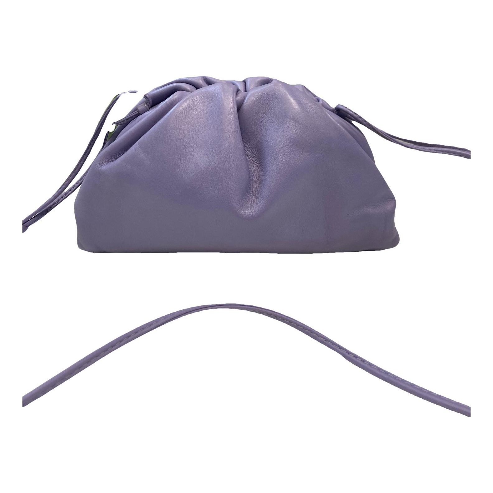 Pouch leather handbag