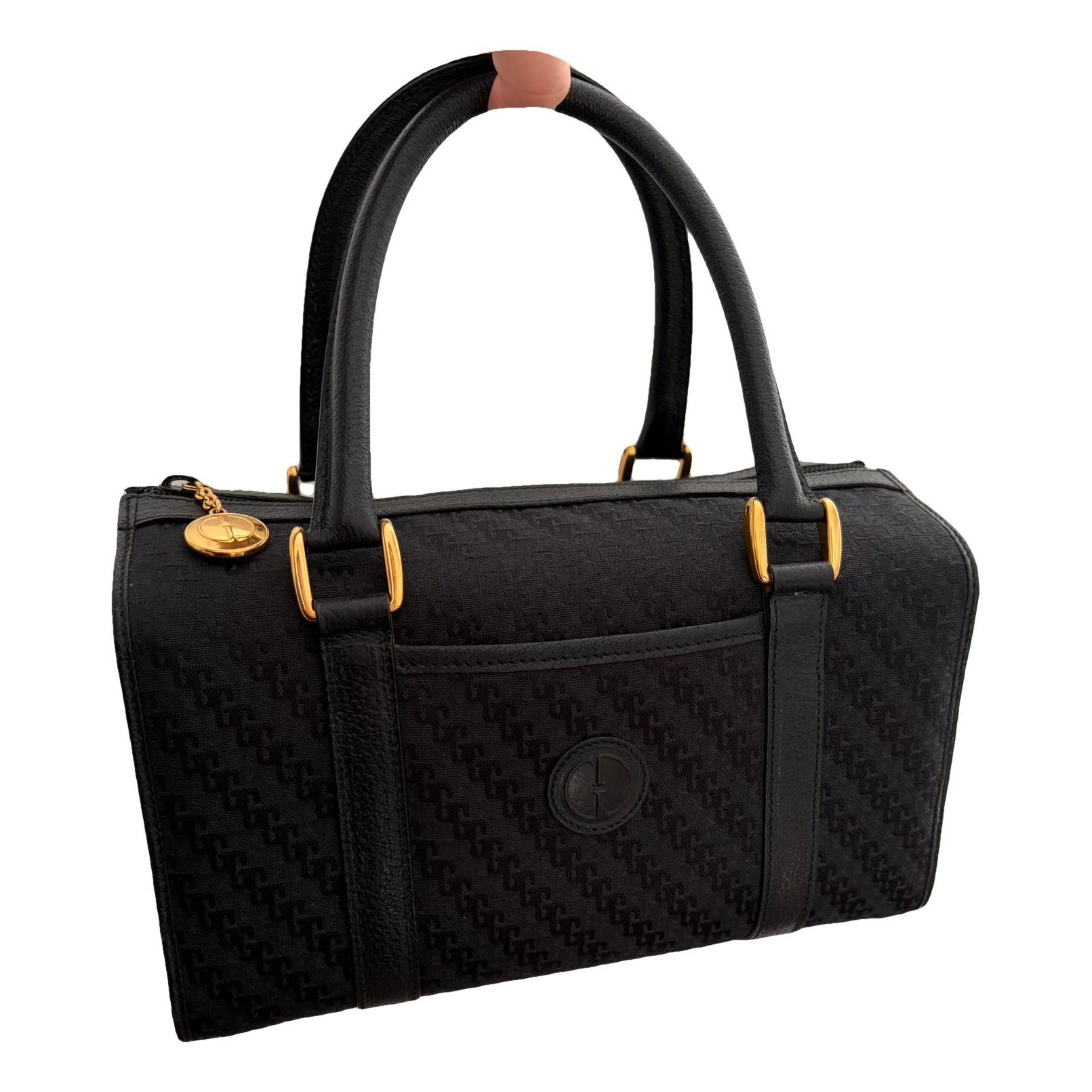 Ophidia Boston leather handbag