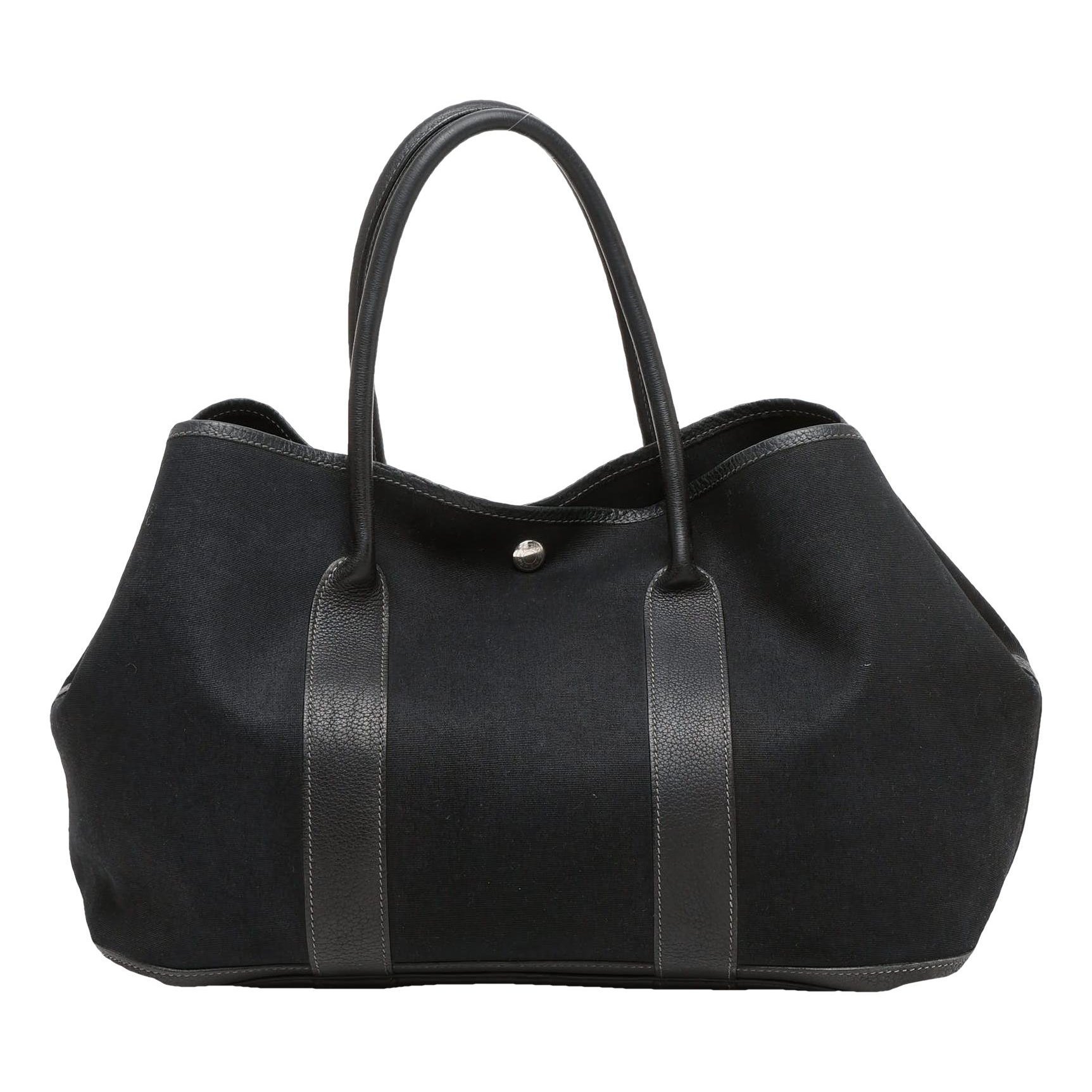 Hermes Garden Party 36 Handbag Black 2011