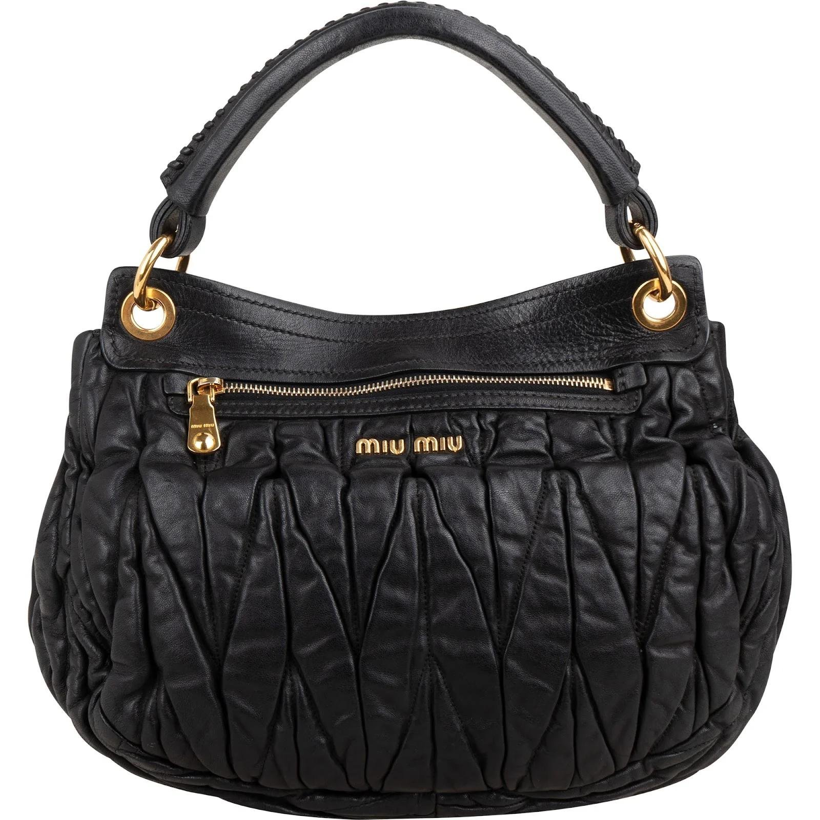 Coffer leather handbag