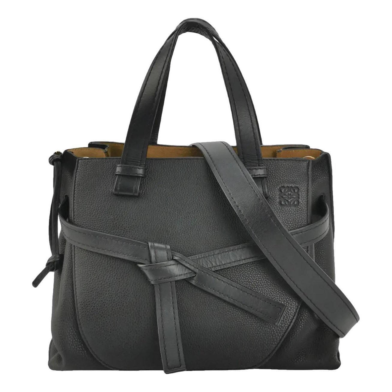 Gate Top Handle leather handbag