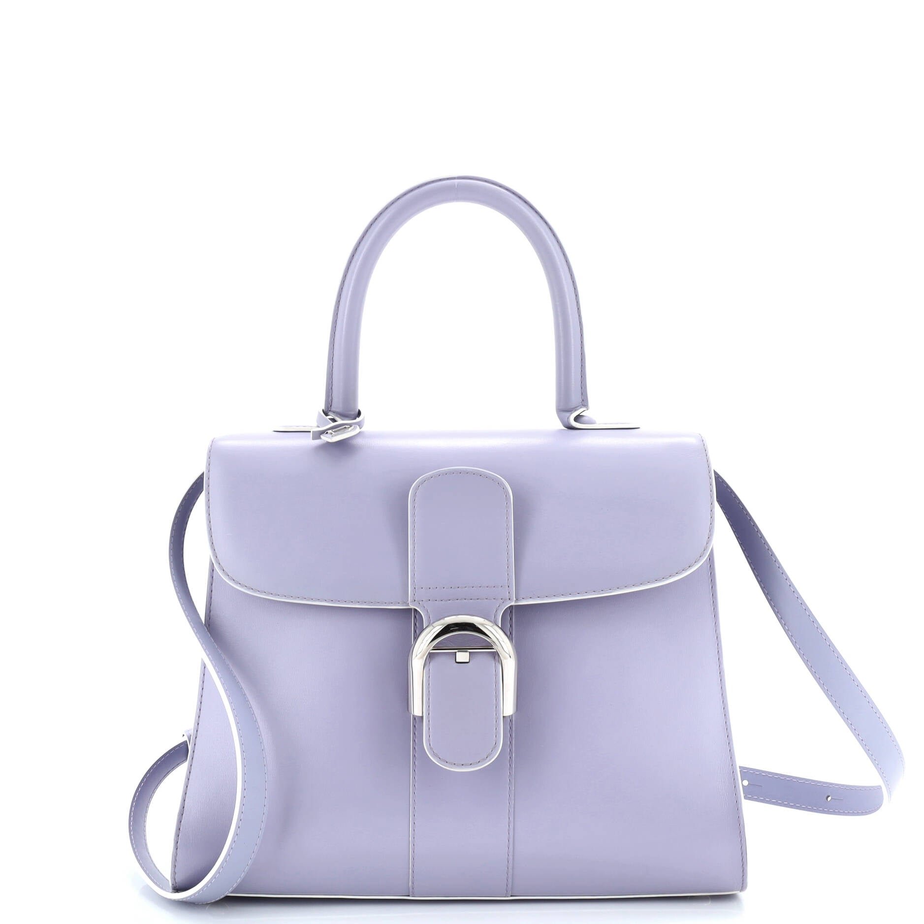 Delvaux Brillant Top Handle Bag Leather MM
