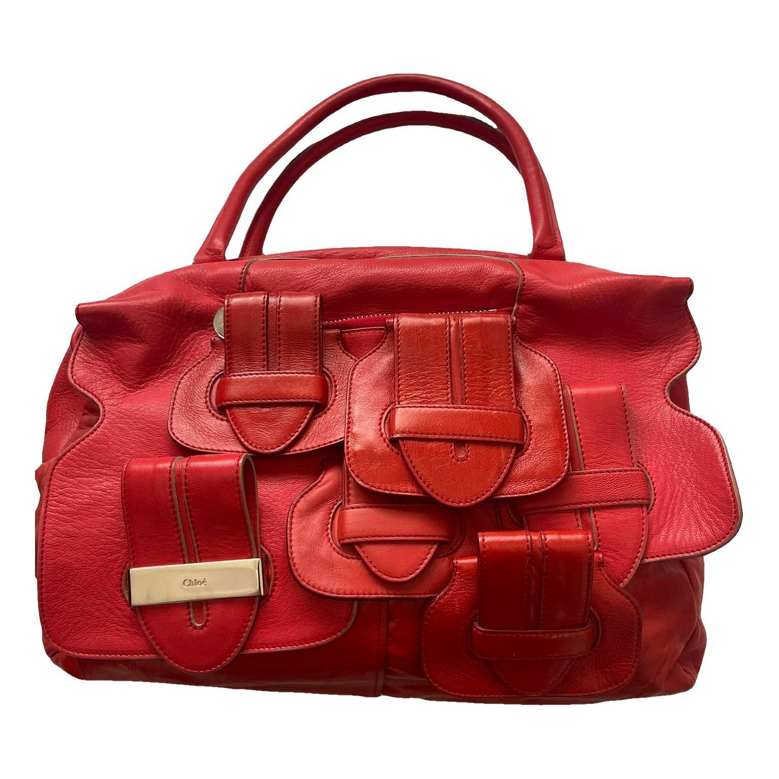 Leather tote